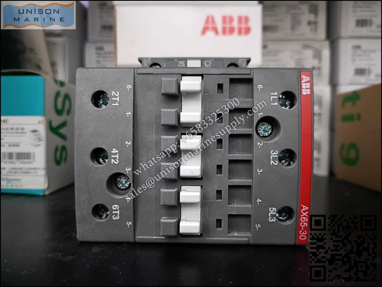 ABB Magnetic Contactors AX Series : AX65-30-11-80*220-230V50Hz/230-240V60Hz,1SBL371074R8011