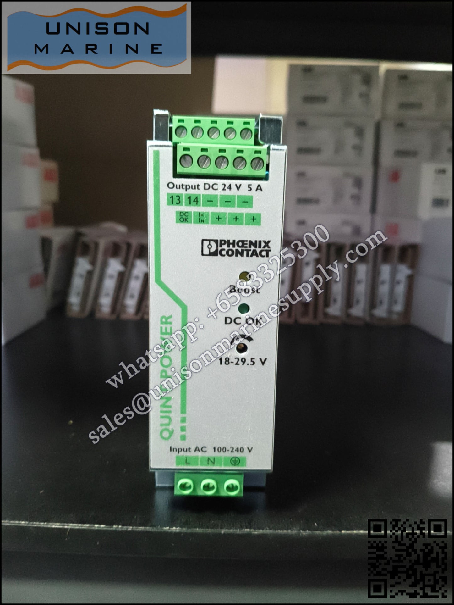 Phoenix Contact DIN Rail Power Supply：QUINT-PS/1AC/24DC/5,2866750