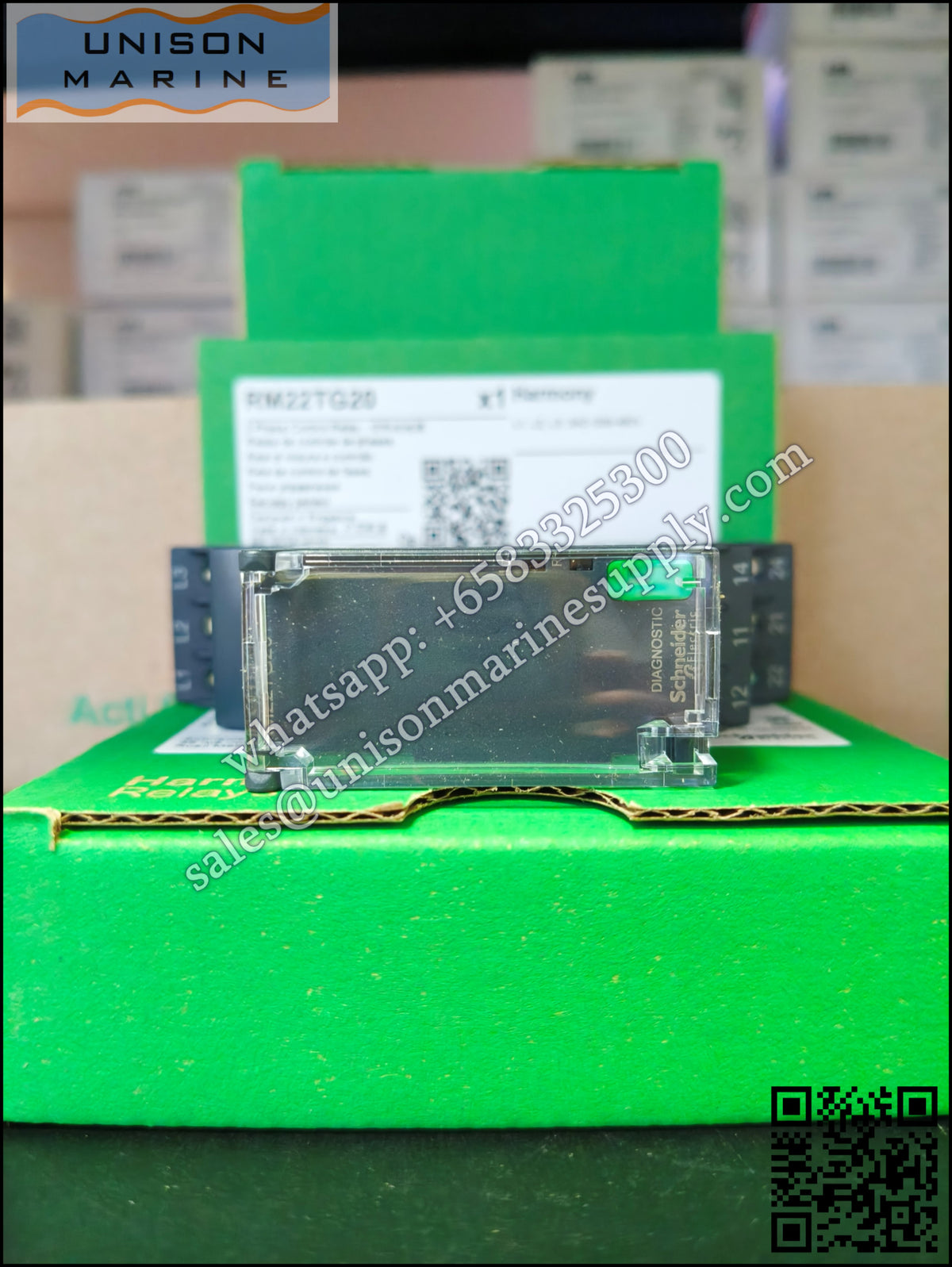 Schneider Phase Monitoring Relays: RM22TG20, supply control relay, 8A, 2 CO, 183-528VAC