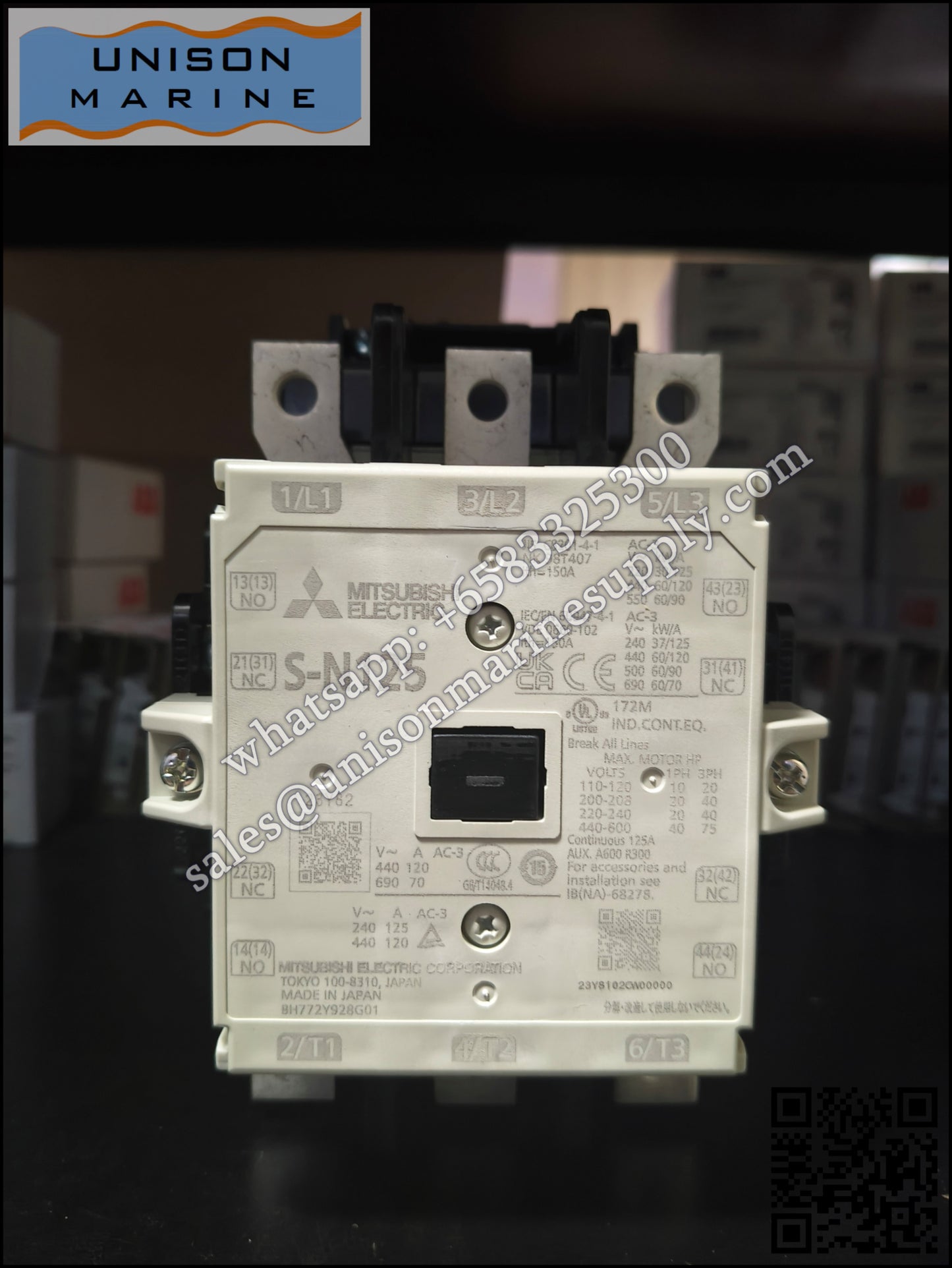 MITSUBISHI Magnetic Contactors: S-N125,2NO+2NC AC100-127V