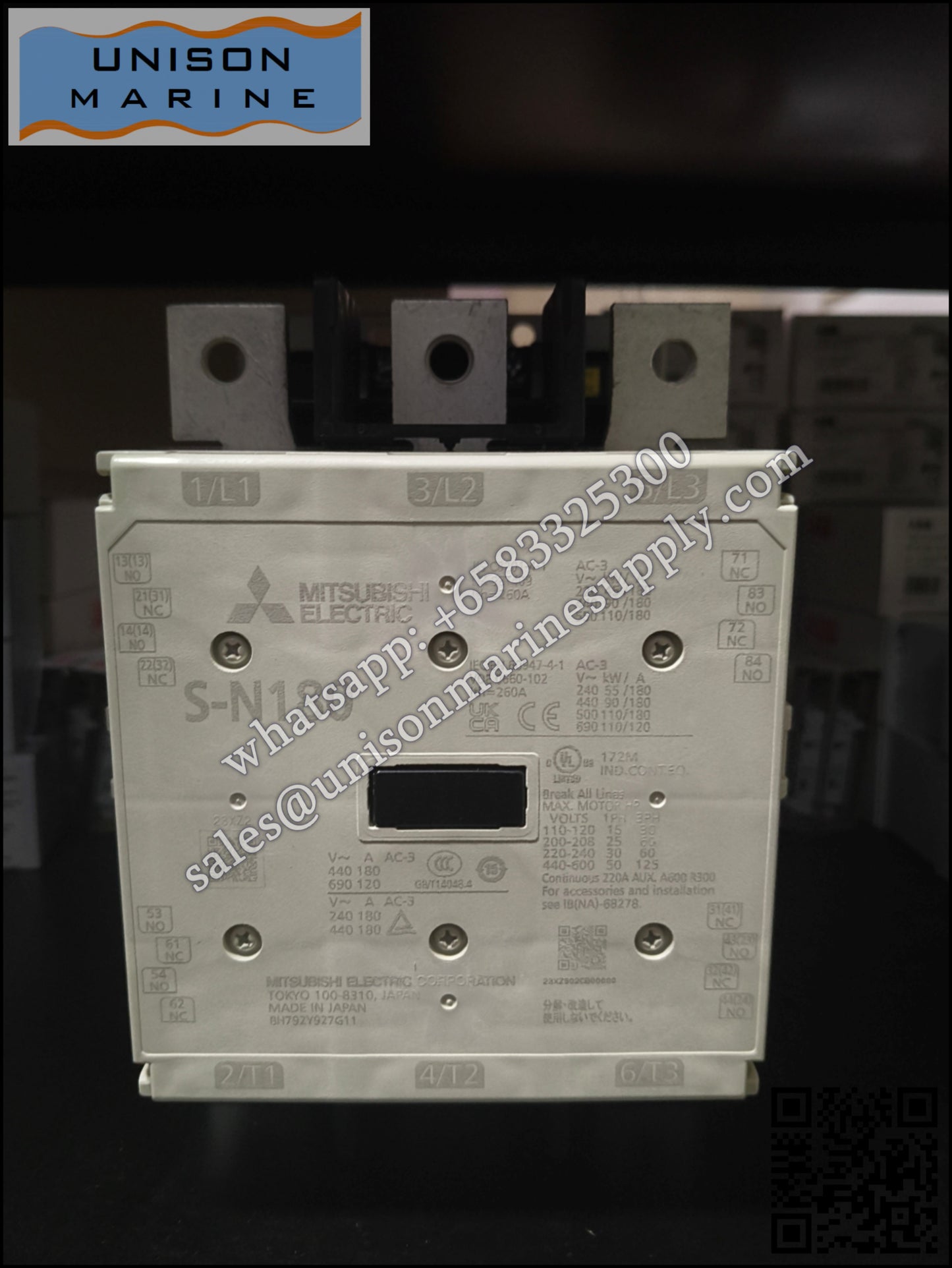 MITSUBISHI Magnetic Contactors: S-N180,2NO+2NC AC200/200-220V