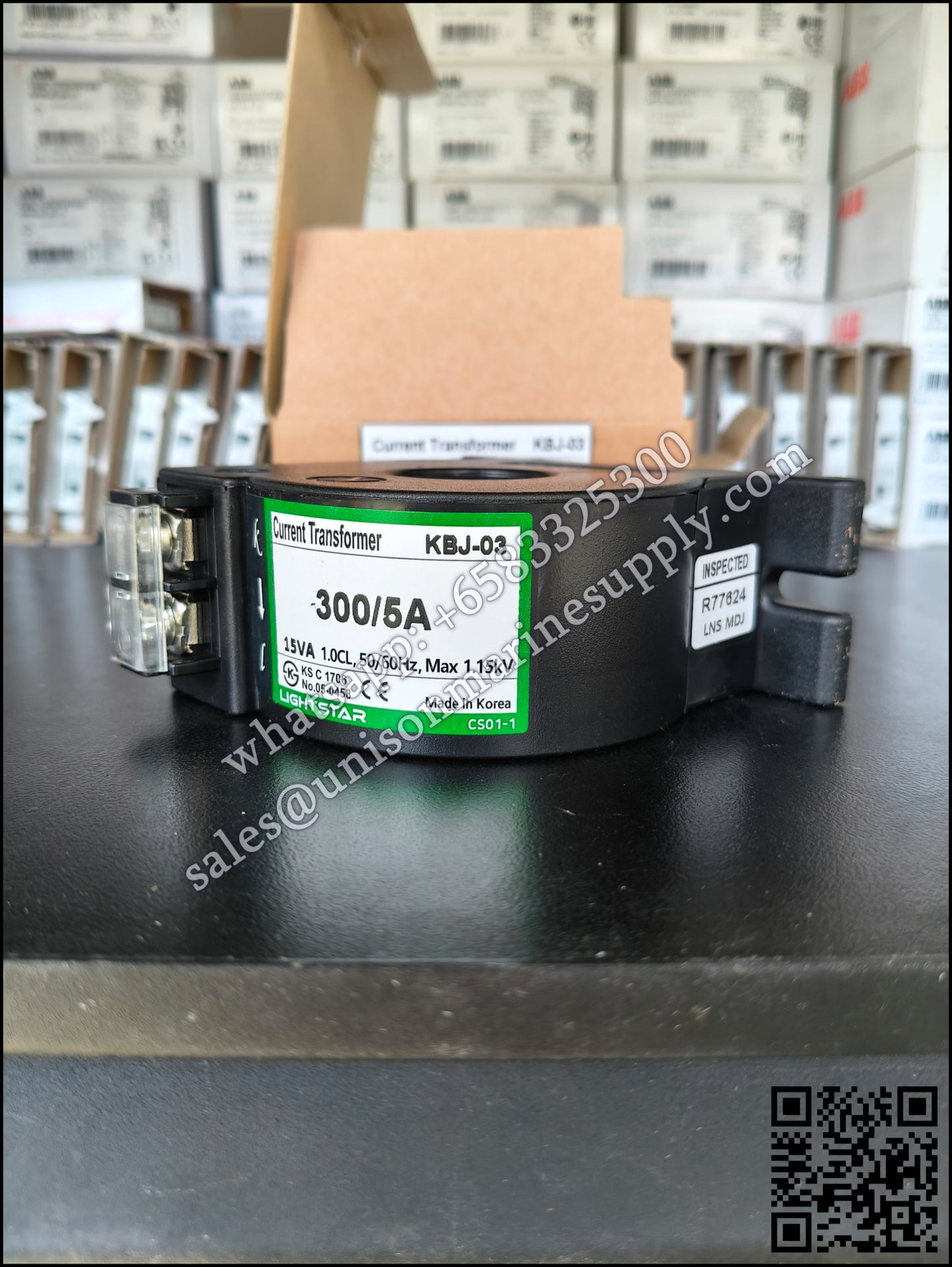 LIGHTSTAR Current Transformer KBJ-03 Class 1.0 300/5A 15VA