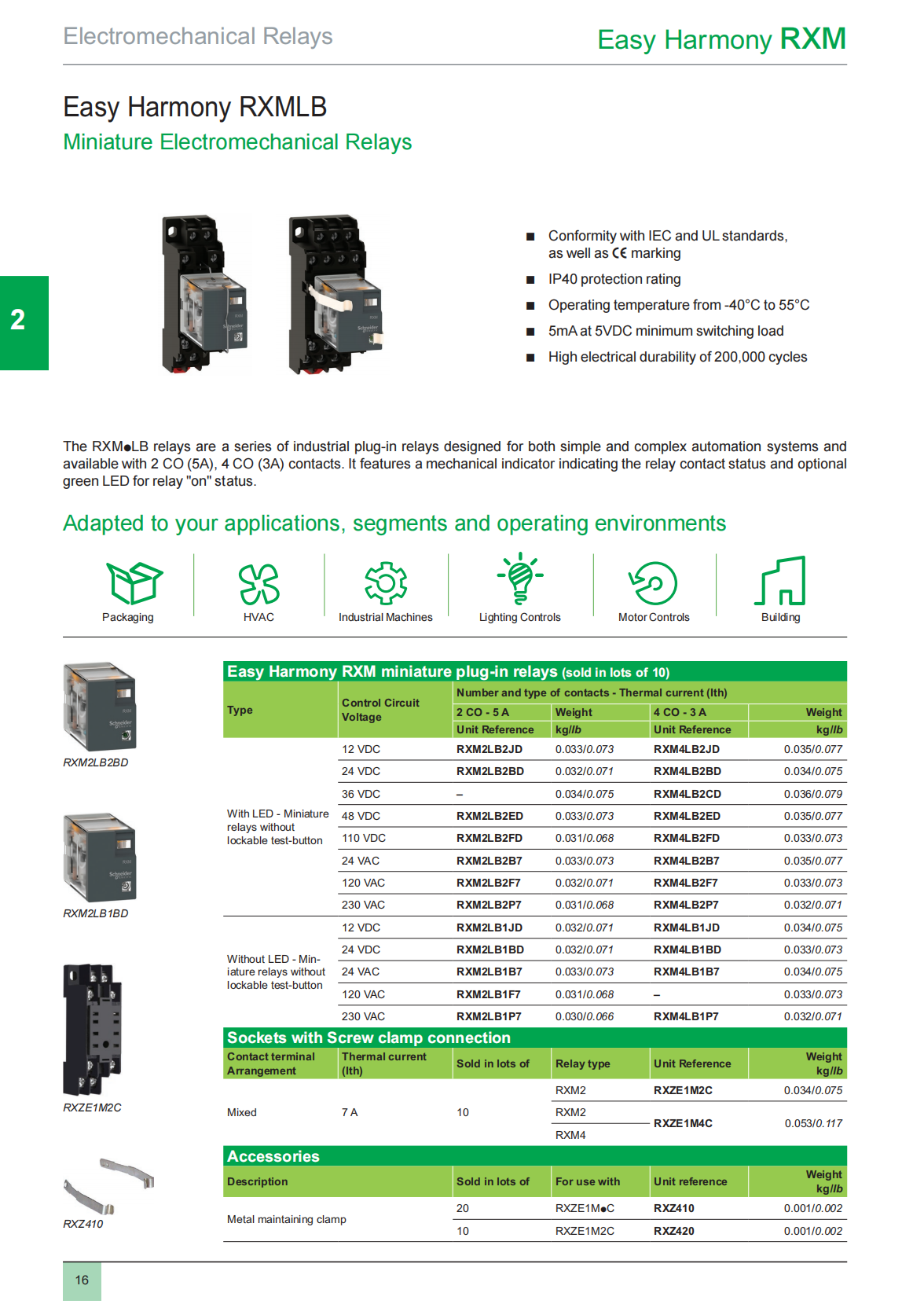 Schneider Harmony Timer Relays:RXM3AB2F7, 3C/O 110Vac