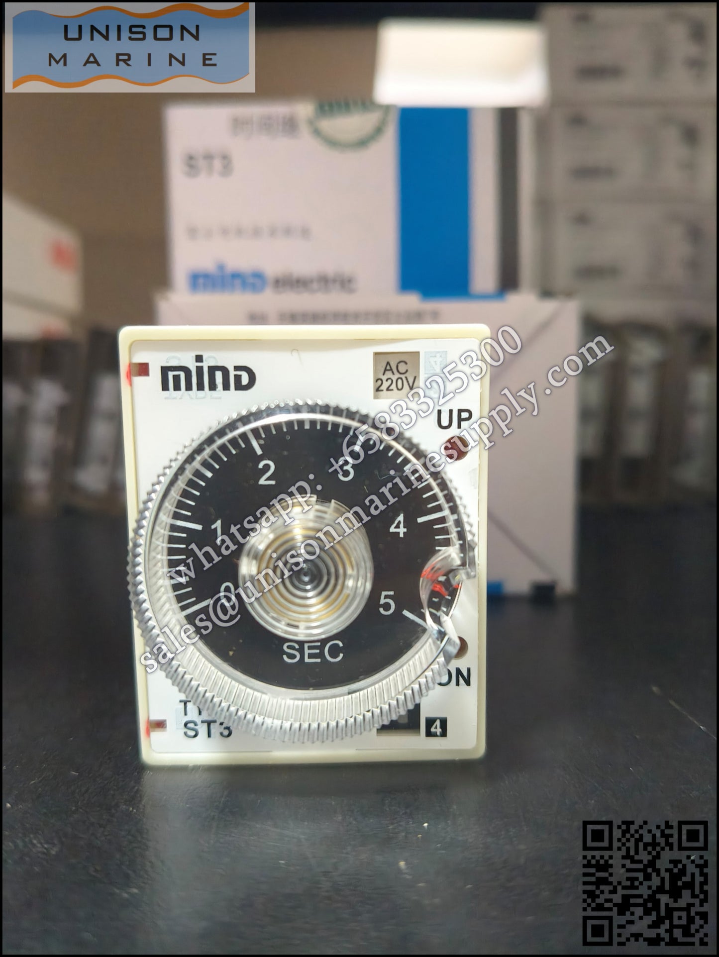 MinD Electric DIN Rail Timer Relay: ST3PA-A AC240V/DC120V