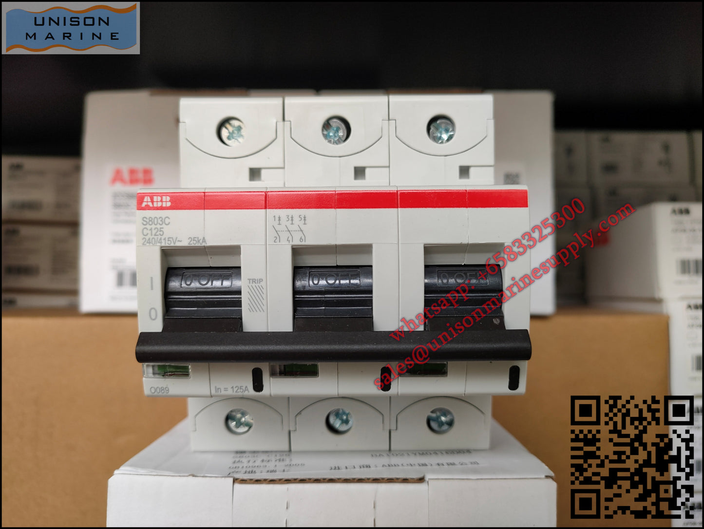 ABB High Performance MCB: S803C-C125, 2CCS883001R0844