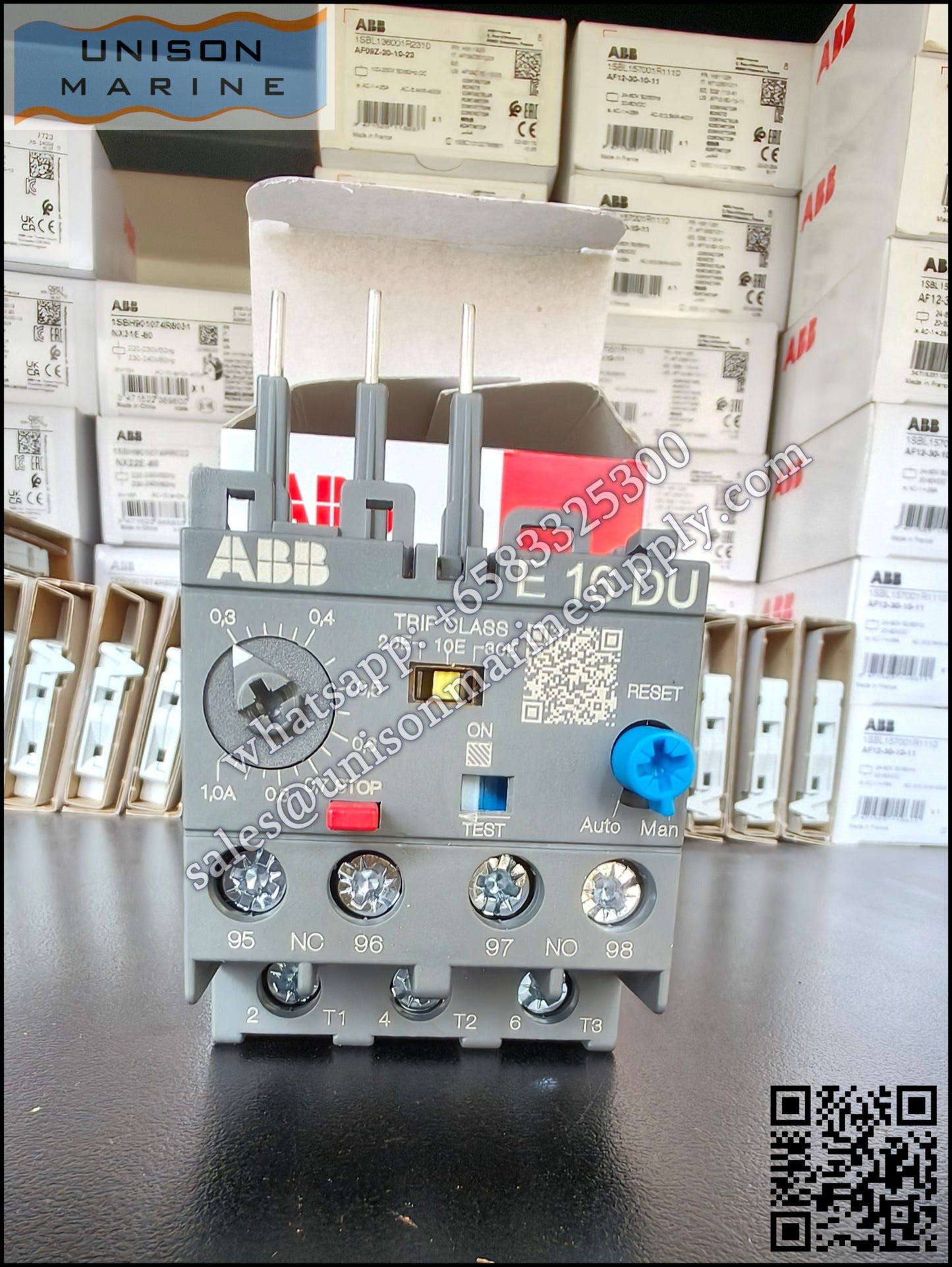 ABB electronic overload relays: E16DU-1.0（0.3...1.0A）,1SAX111001R1102