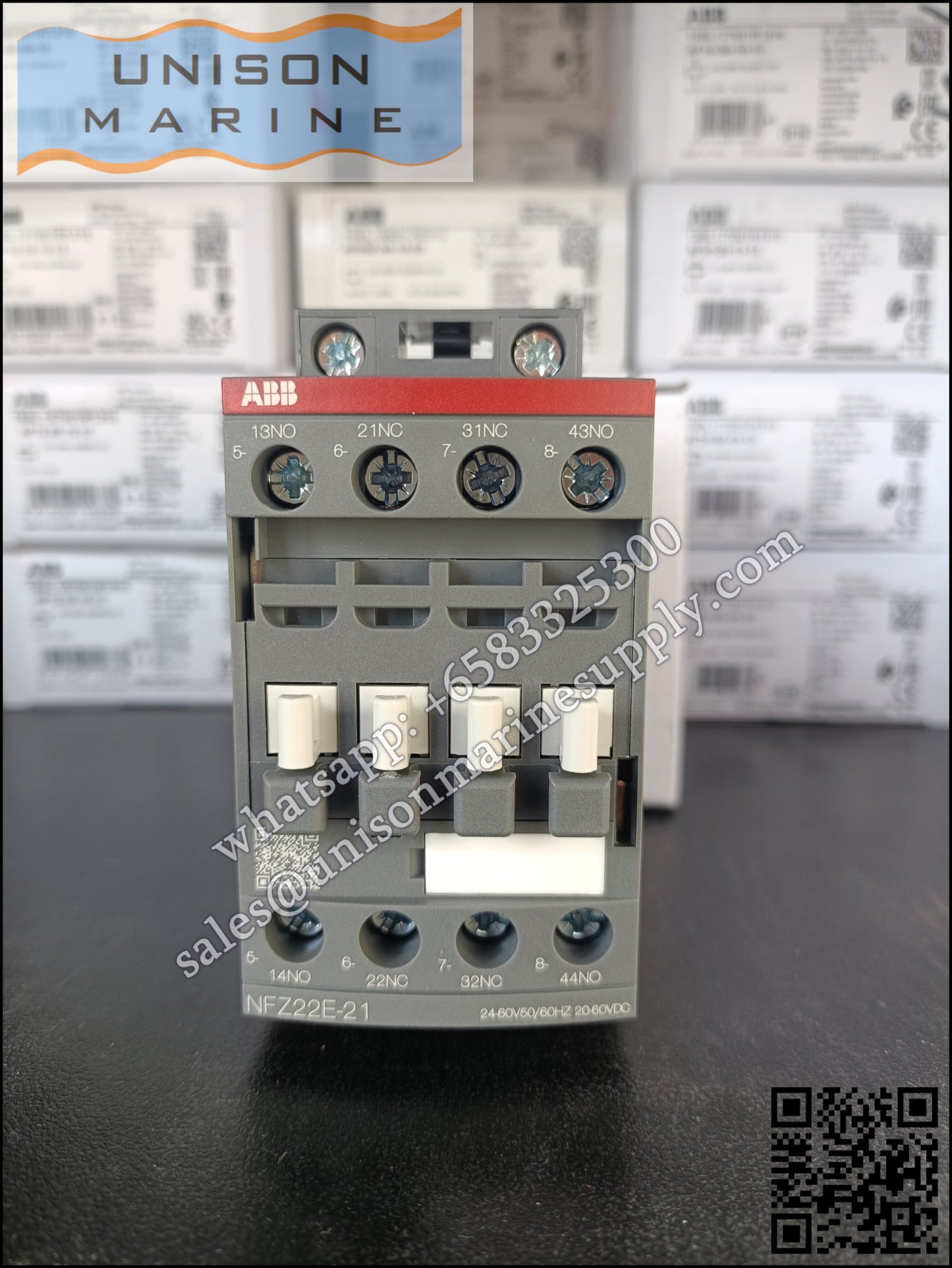 ABB Magnetic Contactors Relay :  NFZ22E-21 24-60V50/60HZ 20-60VDC , 1SBH136001R2122