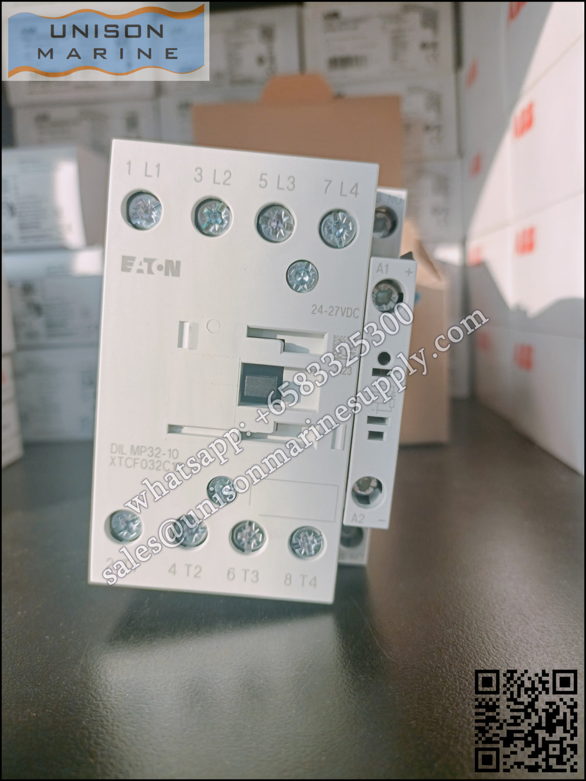 Eaton DILM Contactor, DILM32-10（RDC24） 24-27VDC Coil  3-Pole