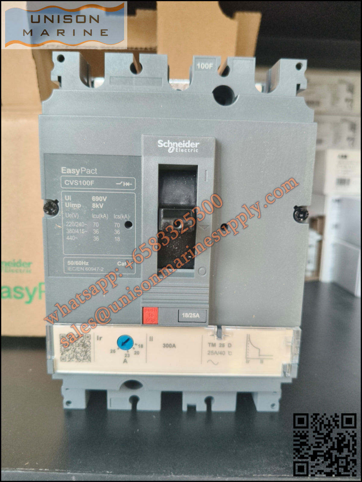 Schneider Electric circuit breaker: CVS100F TM25D 3P3D；LV510331