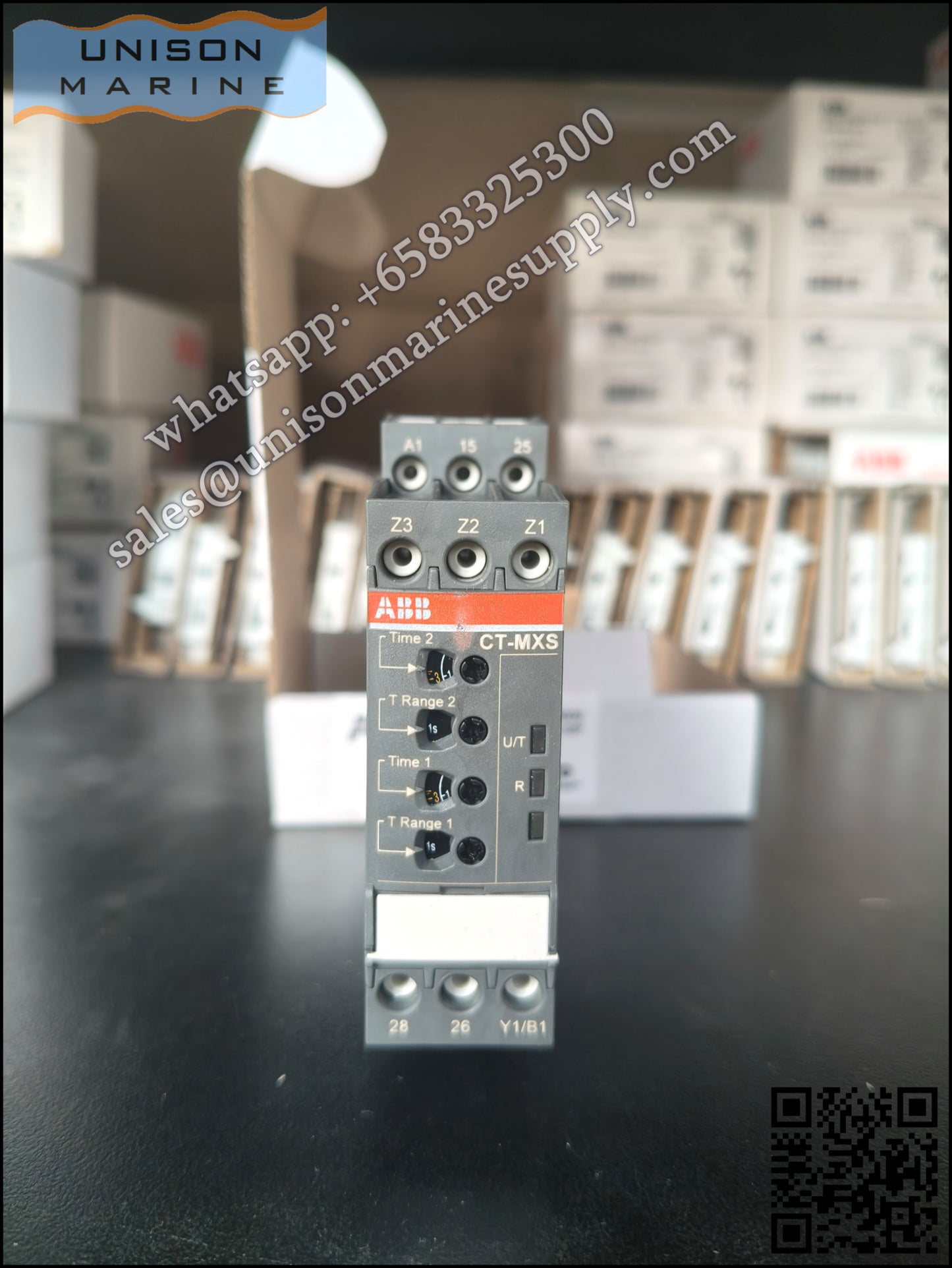 ABB Marine MultifunctionTime Relay CT-MXS.22P 2c/o 0.05s-300h