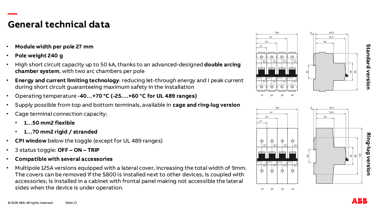 ABB High Performance MCB: S803HV-K16, 2CCF019037R0001
