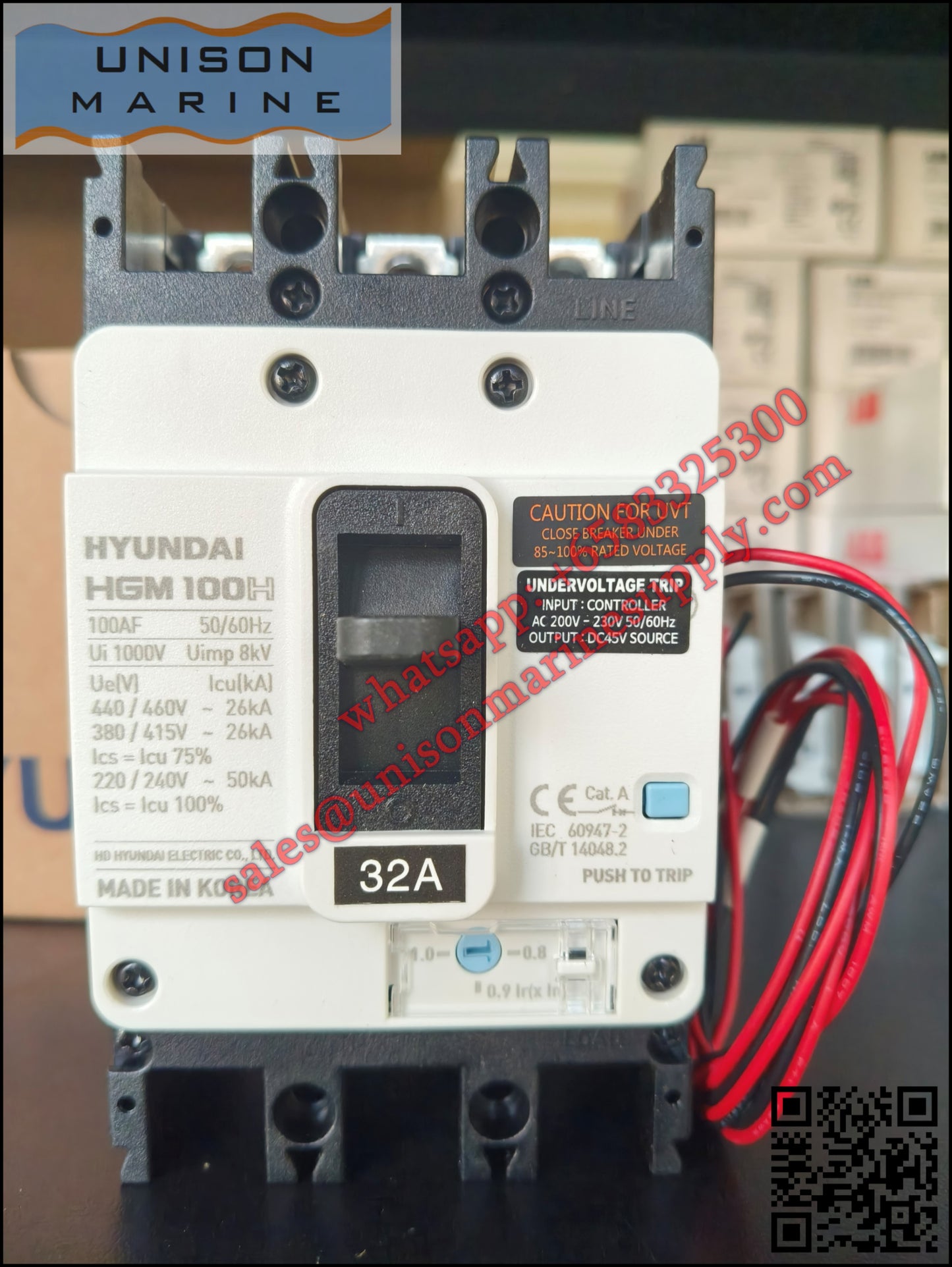 Hyundai Marine Circuit Breaker (MCCB) - HGM125H 3PT4S0000C 00032
