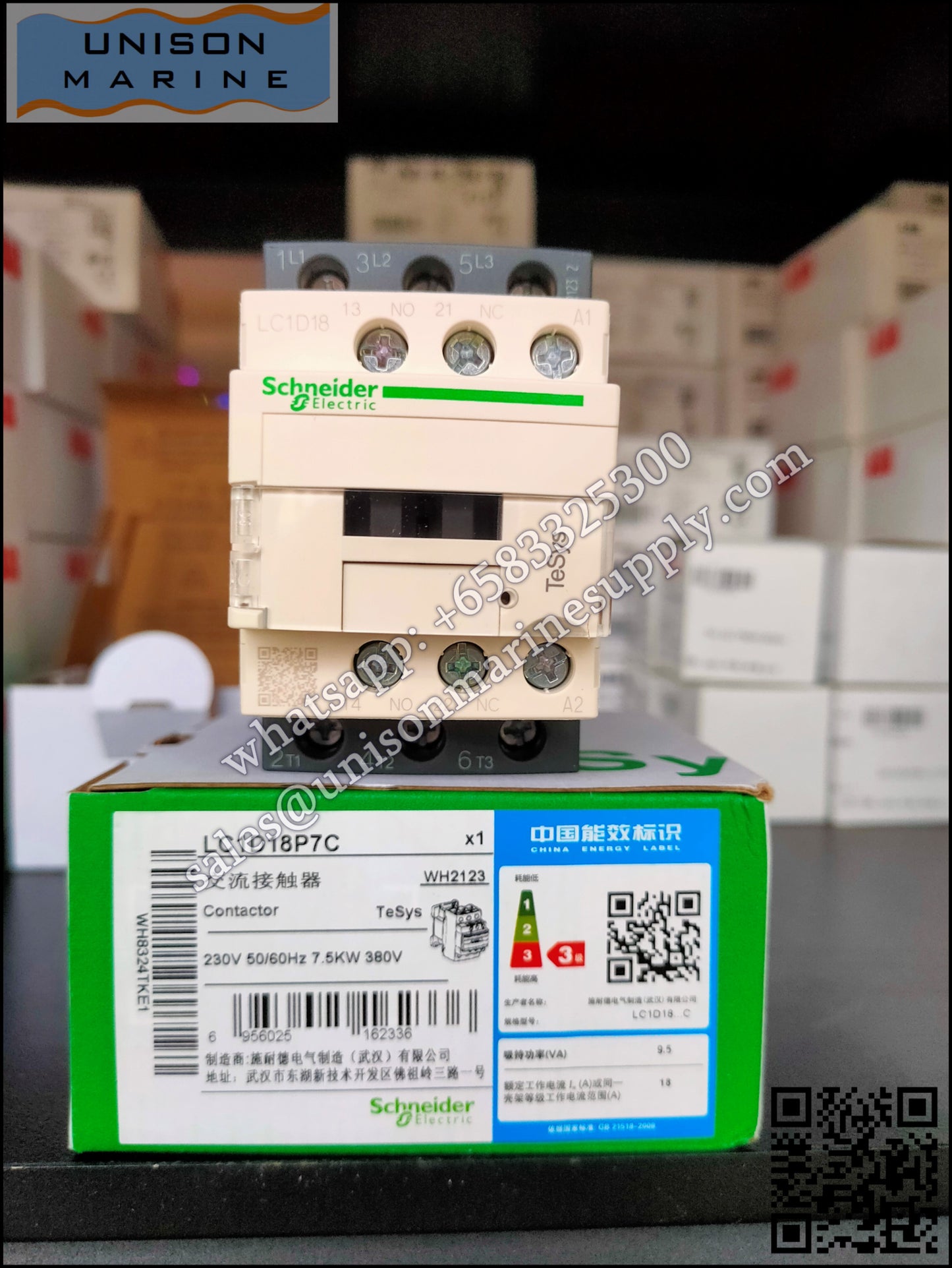 Schneider TeSys Deca Contactors : LC1D18P7C