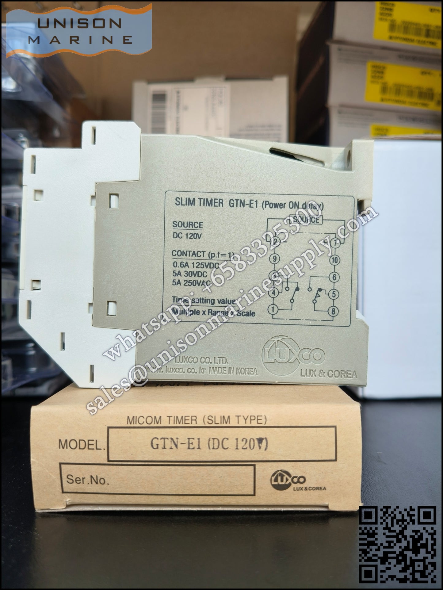 Westronics （LUXCO）Marine Slim Timer : GTN-E1, 120VDC