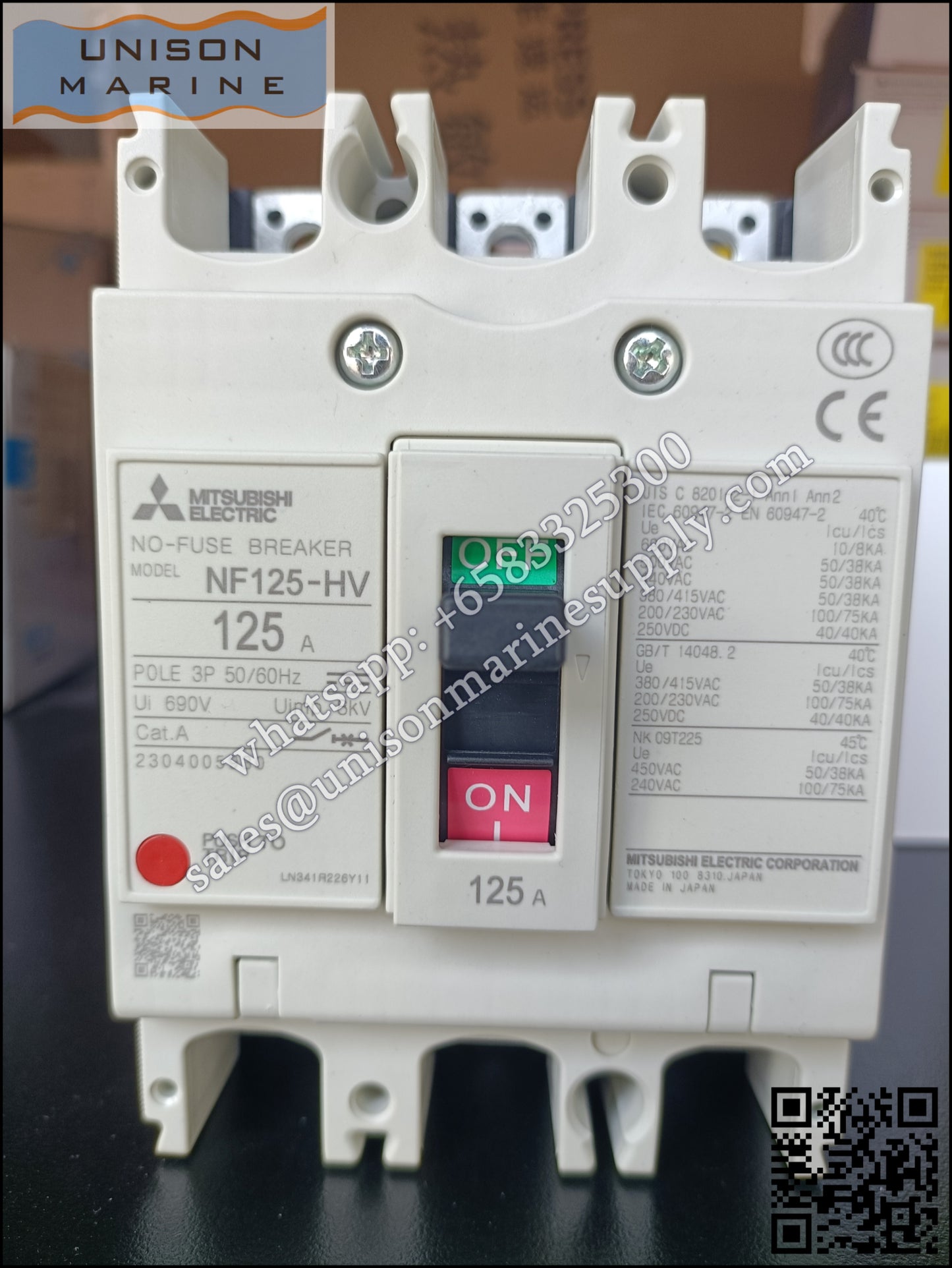 MITSUBISHI Low-voltage Circuit Breakers: NF125-HV 3P 125A