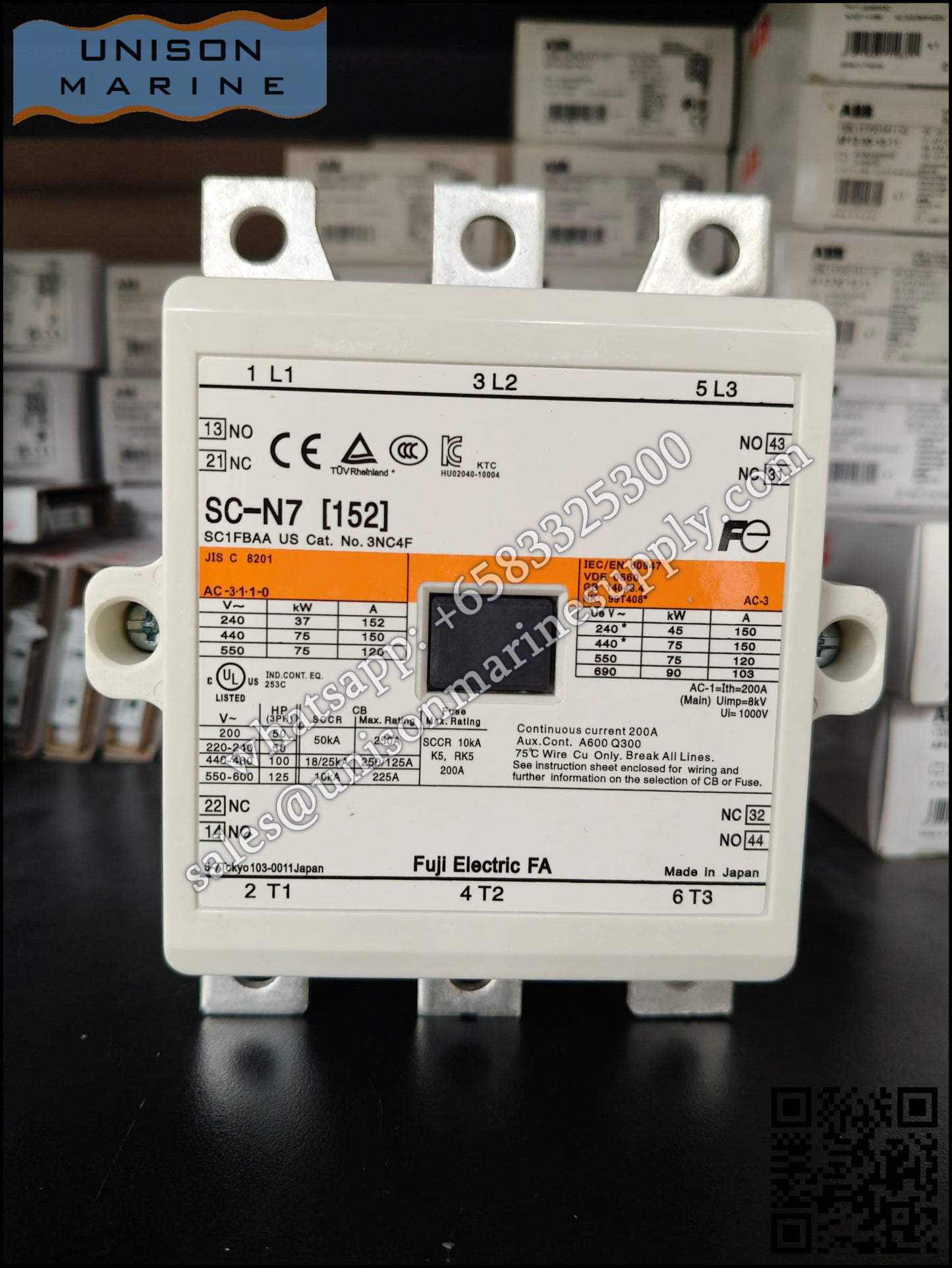 FUJI Magnetic Contactors: SC-N7