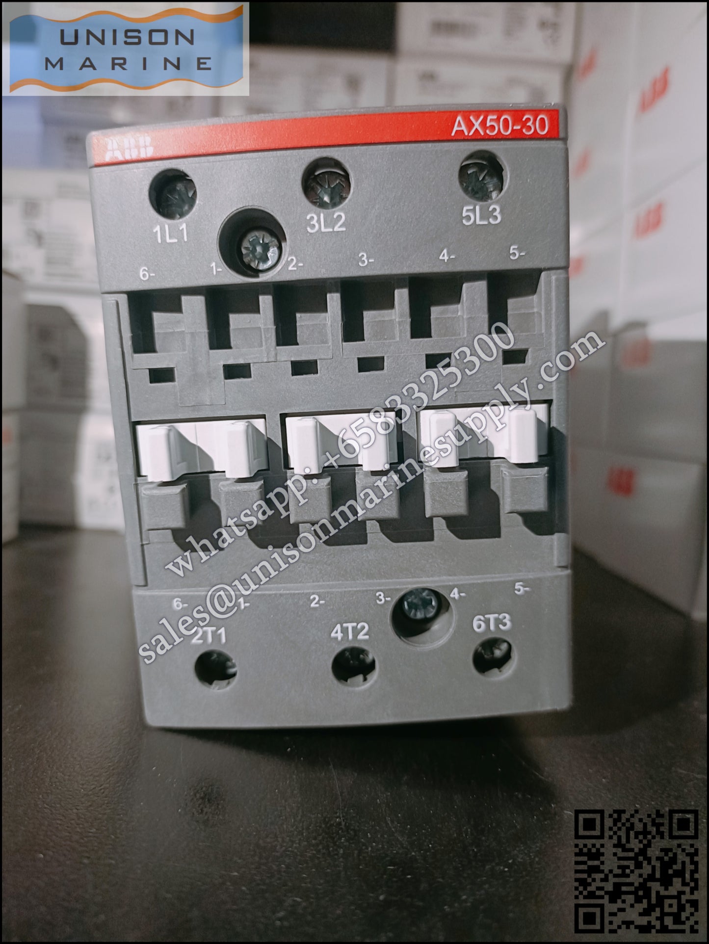 ABB Magnetic Contactors AX Series : AX50-30-00-80*220-230V50Hz/230-240V60Hz,1SBL351074R8000