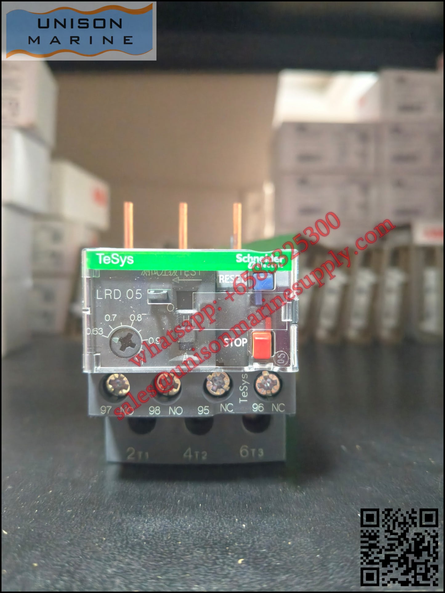 Schneider TeSys Deca Thermal overload relay: LRD05C, 0.63 to 1A