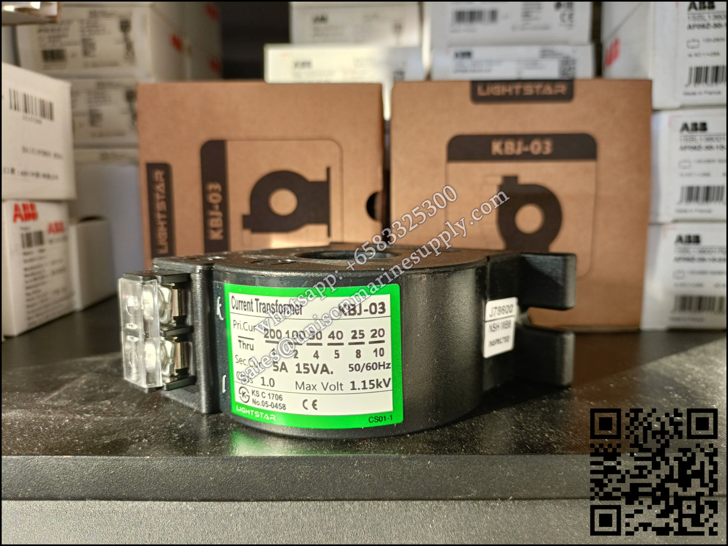 LIGHTSTAR Current Transformer KBJ-03 Class 1.0 250/5A 15VA