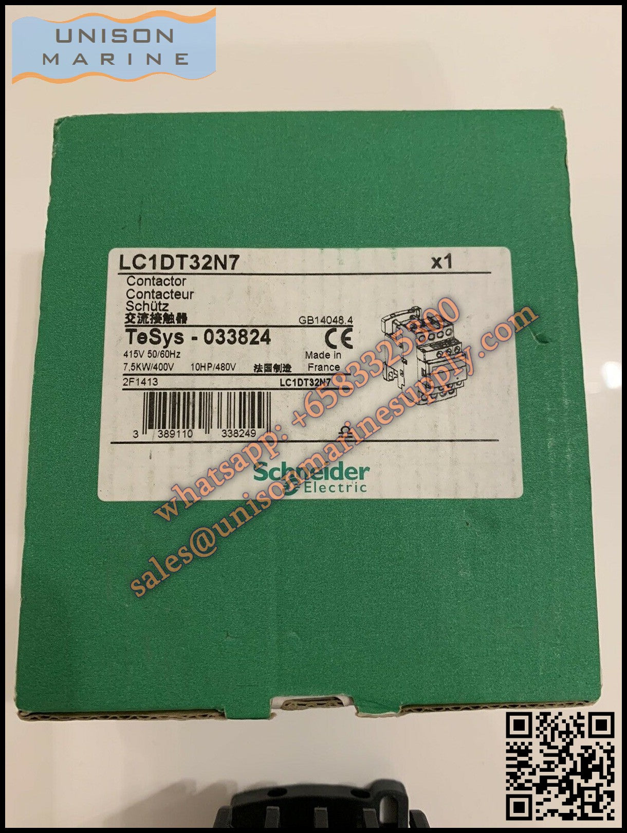 Schneider TeSys Deca Contactors: LC1DT32N7