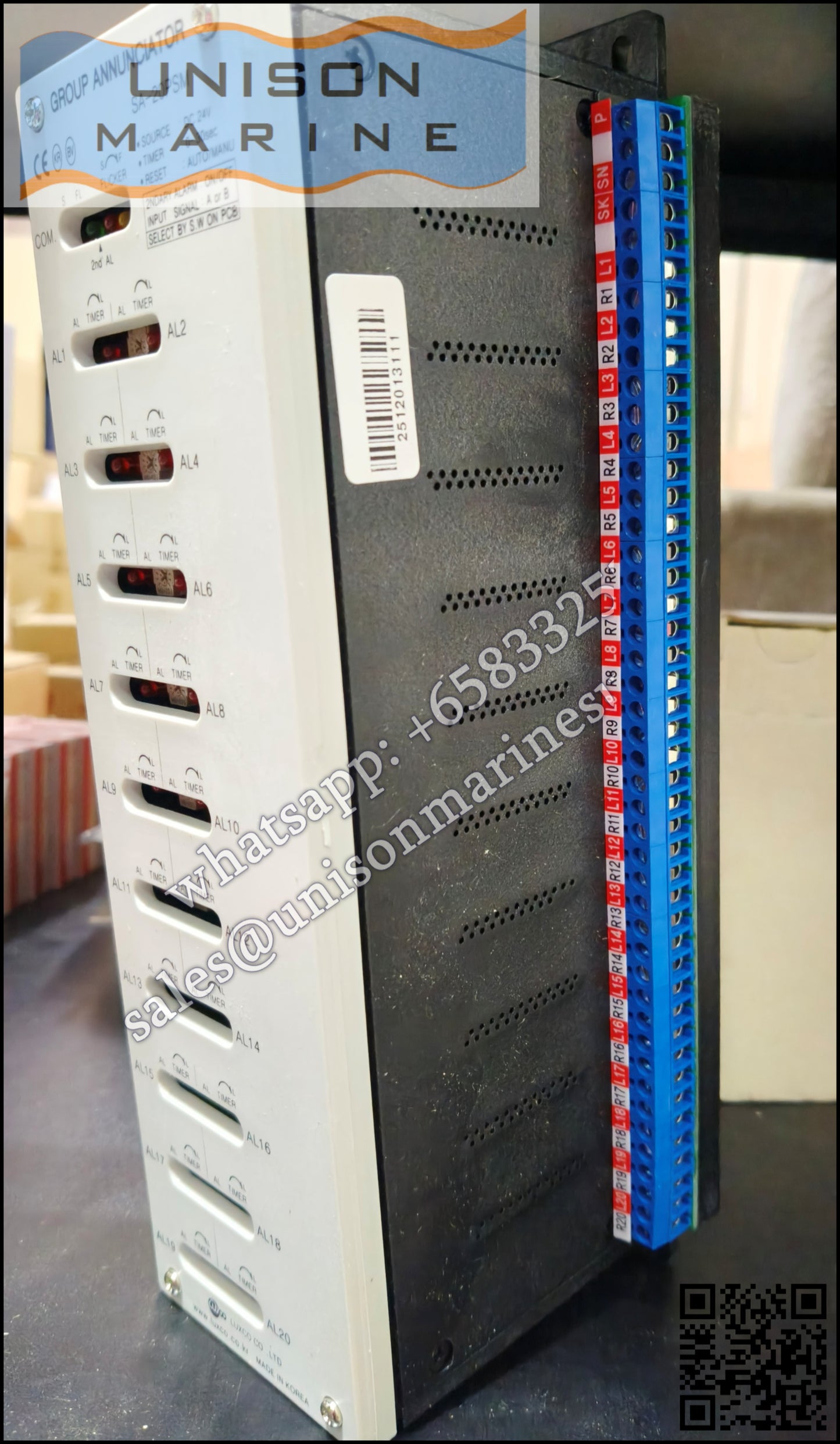 Westronics (LUXCO) Marine Group Annunciator :SA-20PSM