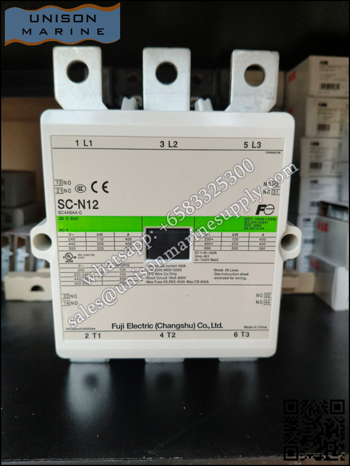 FUJI Magnetic Contactors: SC-N12
