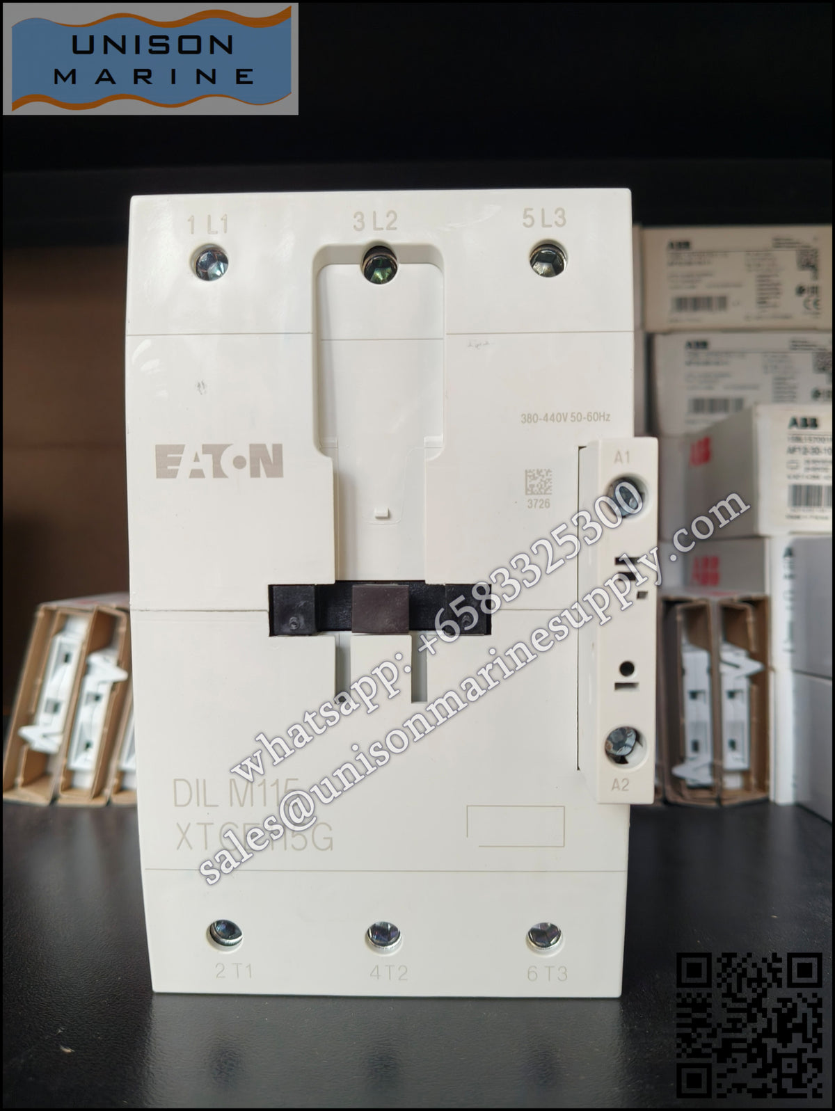 Eaton DILM Contactor, DILM115(RAC440) 440V Coil  3-Pole  90 kW