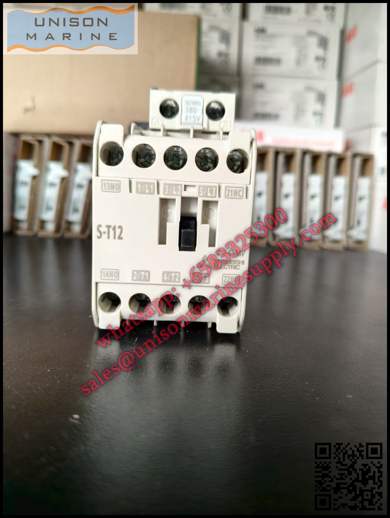 MITSUBISHI Magnetic Contactors: S-T12,1NO+1NC AC380-415V