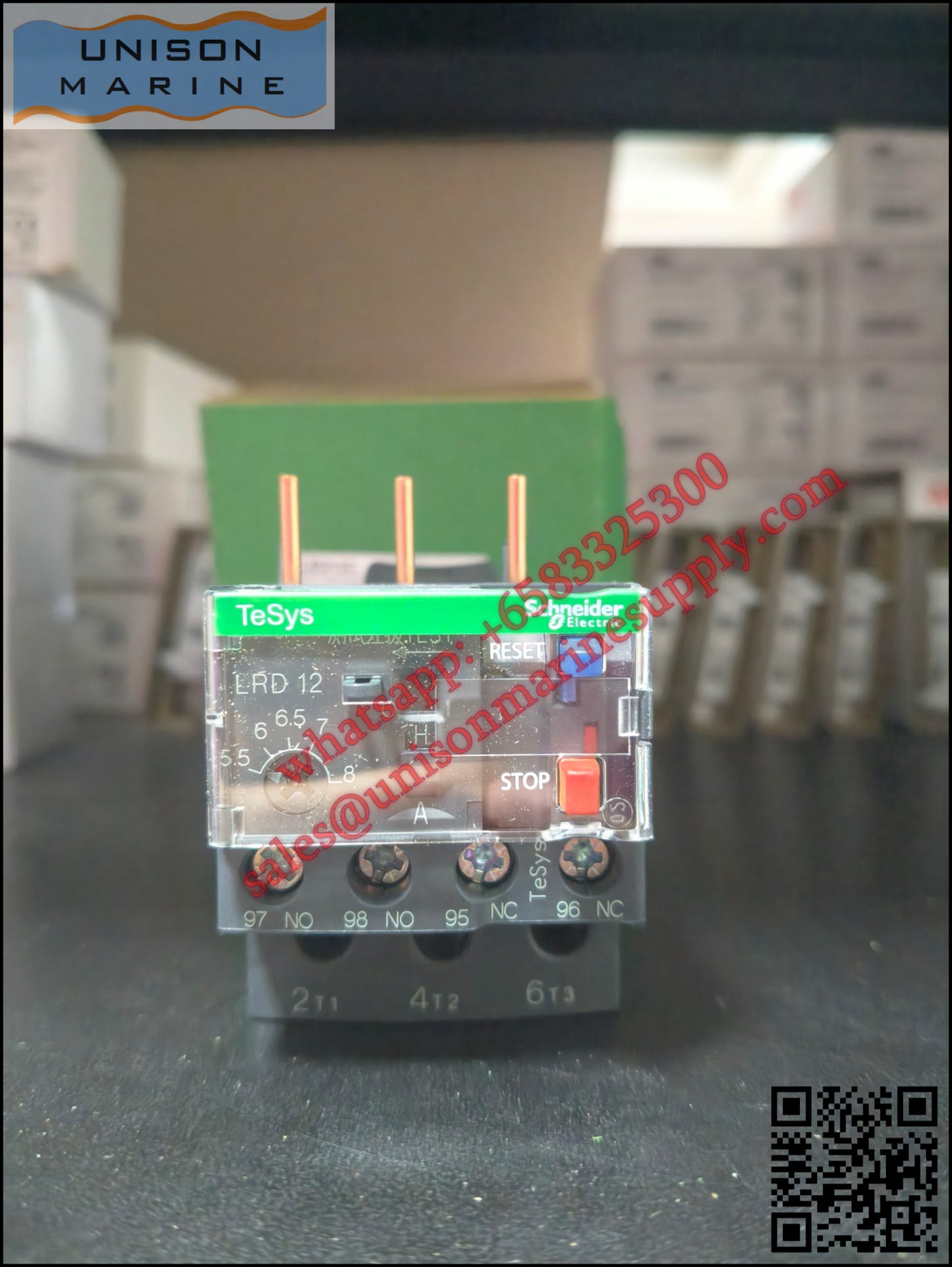 Schneider TeSys Deca Thermal overload relay: LRD12C, 5.5 to 8A