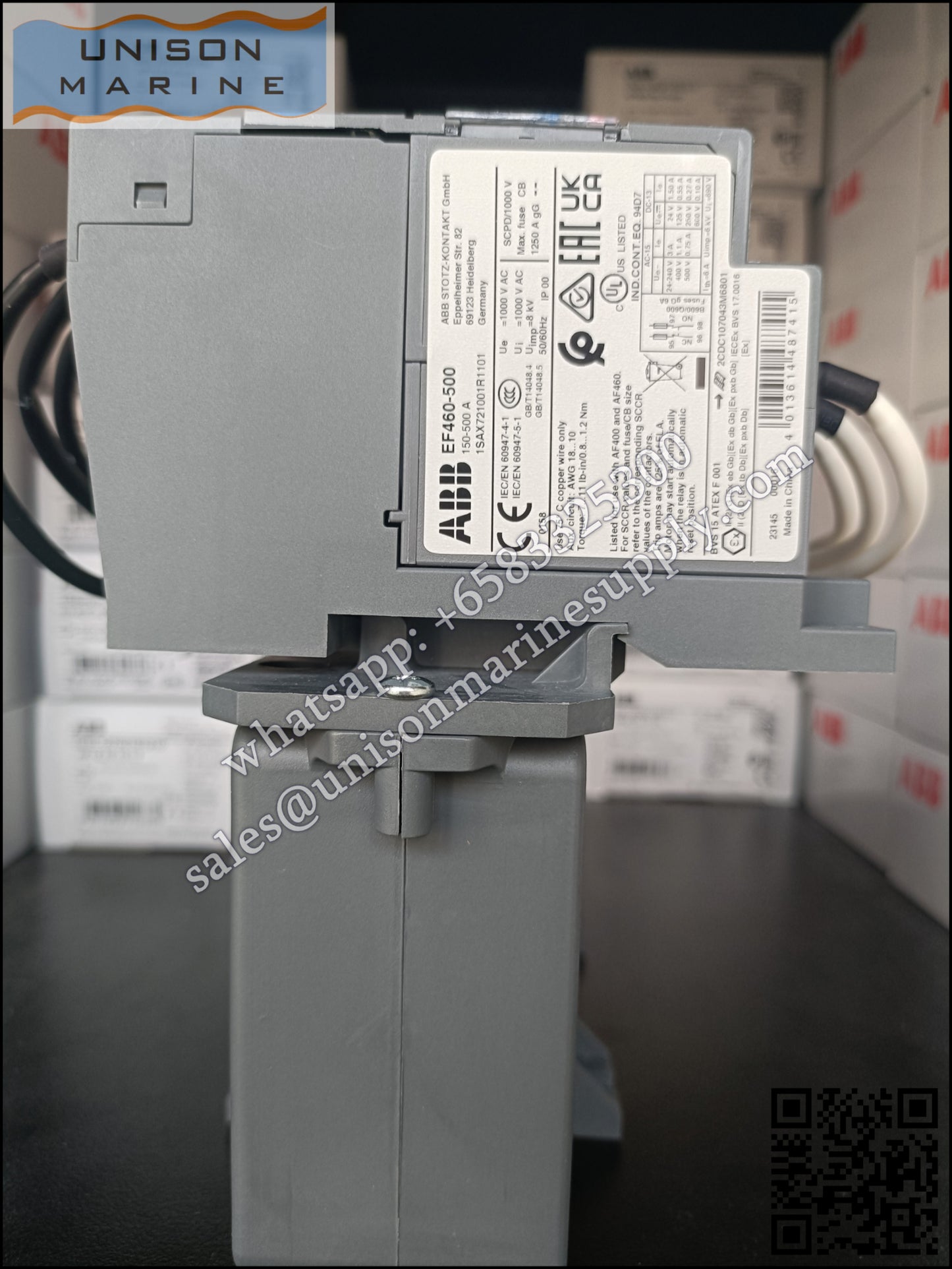 ABB electronic overload relays:EF460-500（150...500A）,1SAX721001R1101