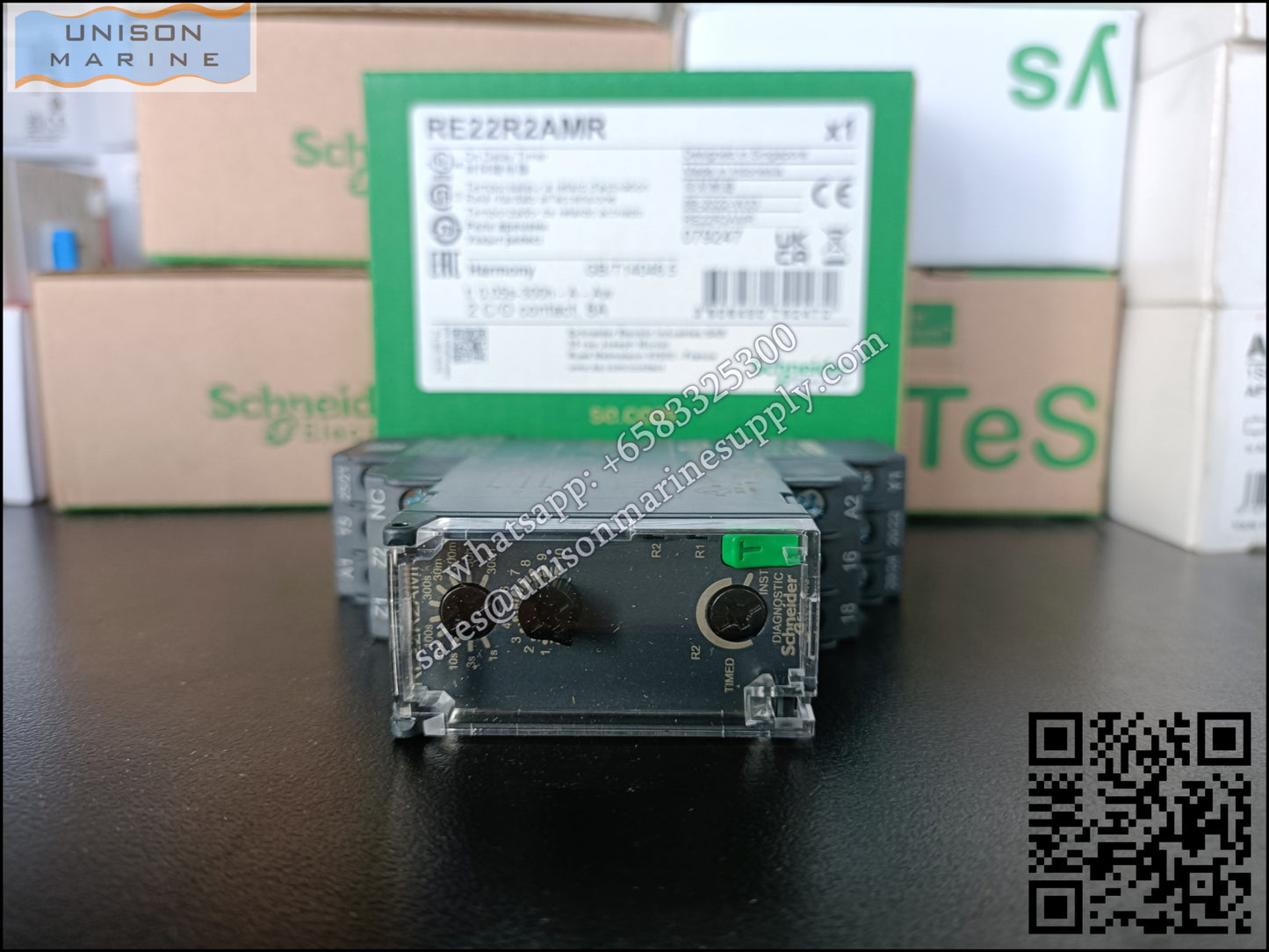 Schneider Harmony Timer Relays: RE22R2AMR,On and Off-delay timing relay,24~240V