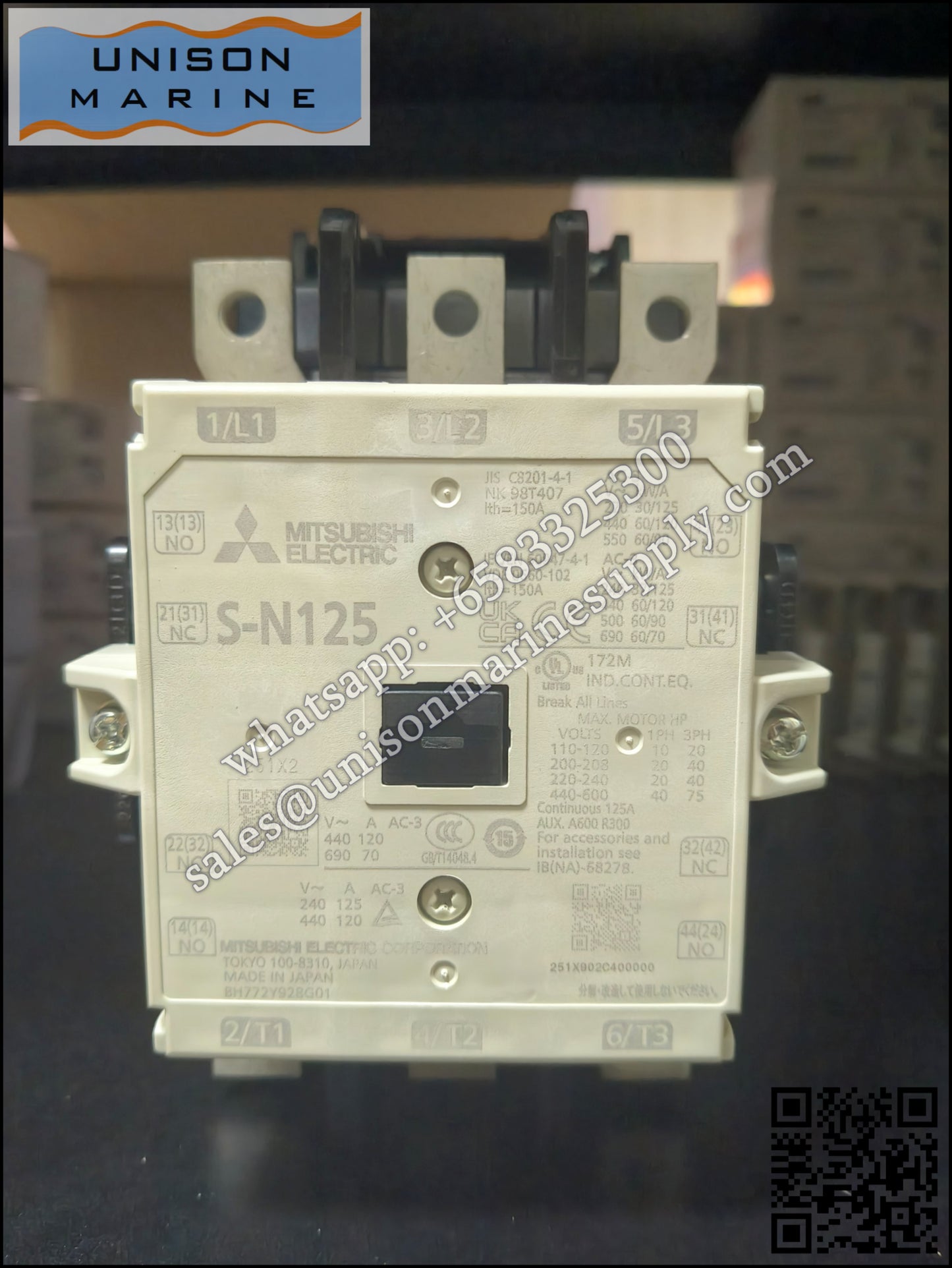 MITSUBISHI Magnetic Contactors: S-N125,2NO+2NC AC380-440V