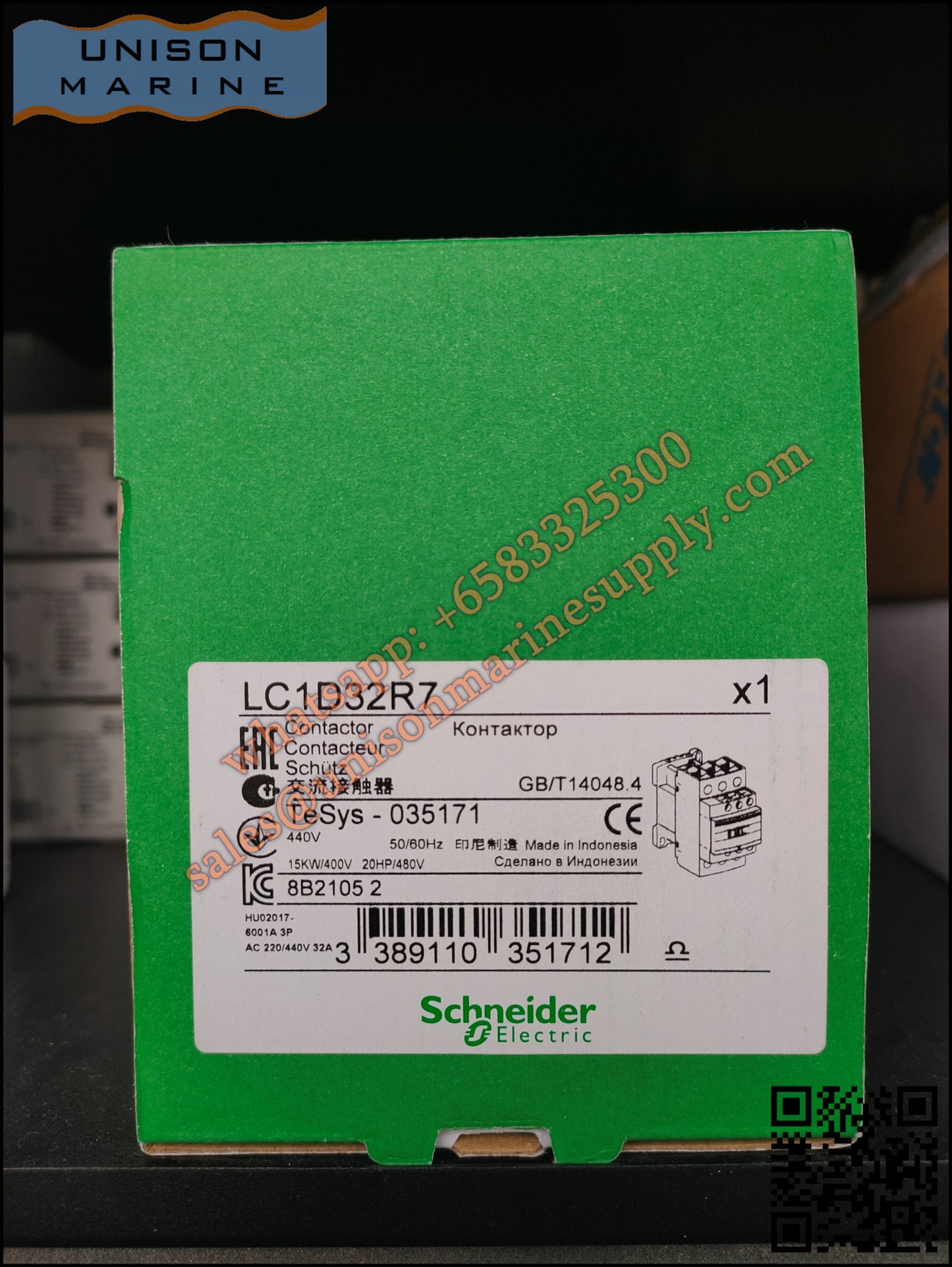 Schneider TeSys Deca Contactors : LC1D32R7