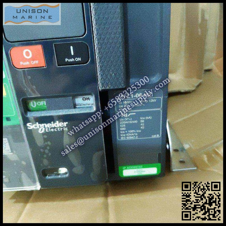 Schneider MasterPact circuit breakers: MTZ1-06 H2, 600A 3P drawout