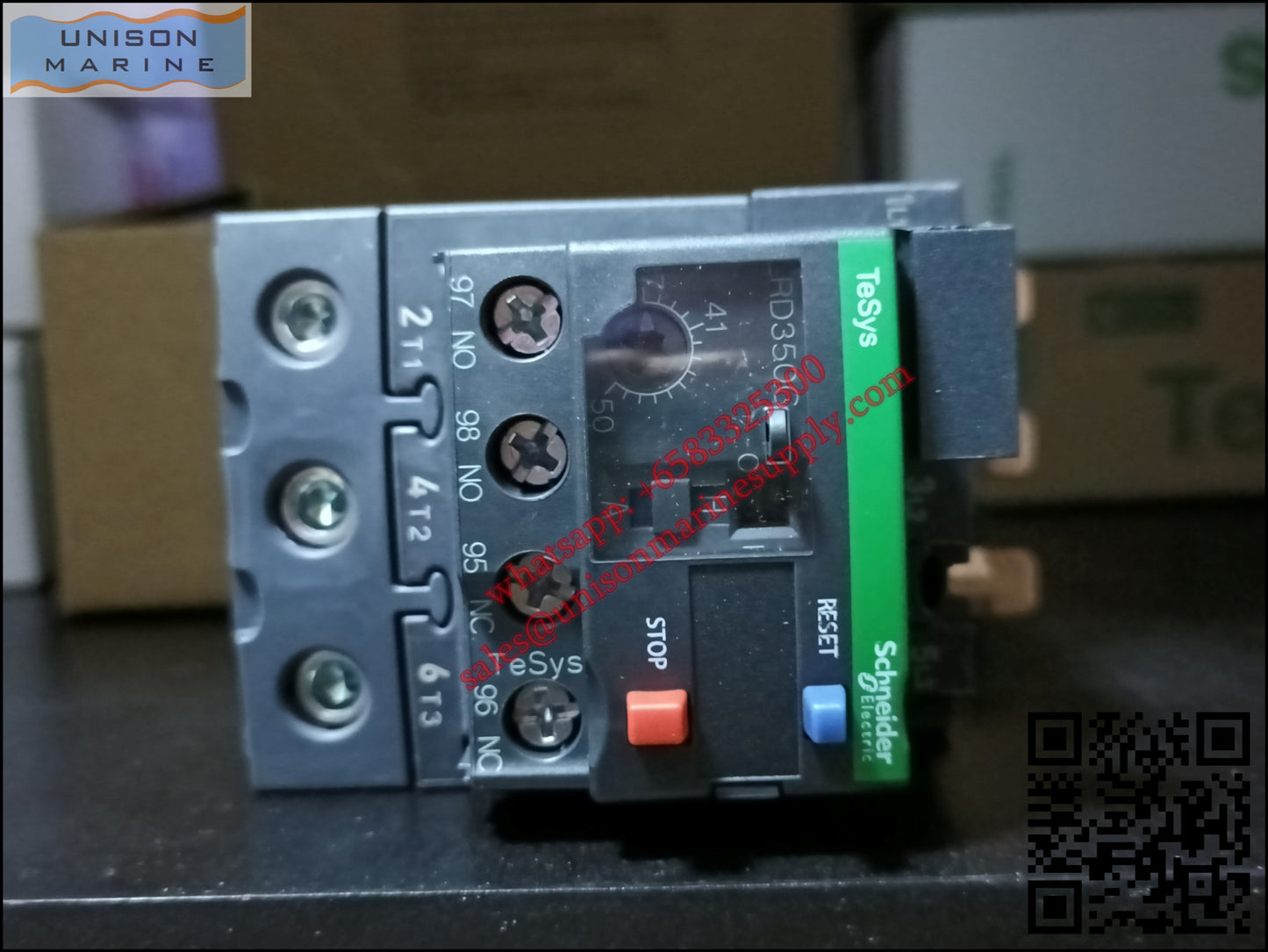 Schneider TeSys Deca Thermal overload relay: LRD350C, 37 to 50A