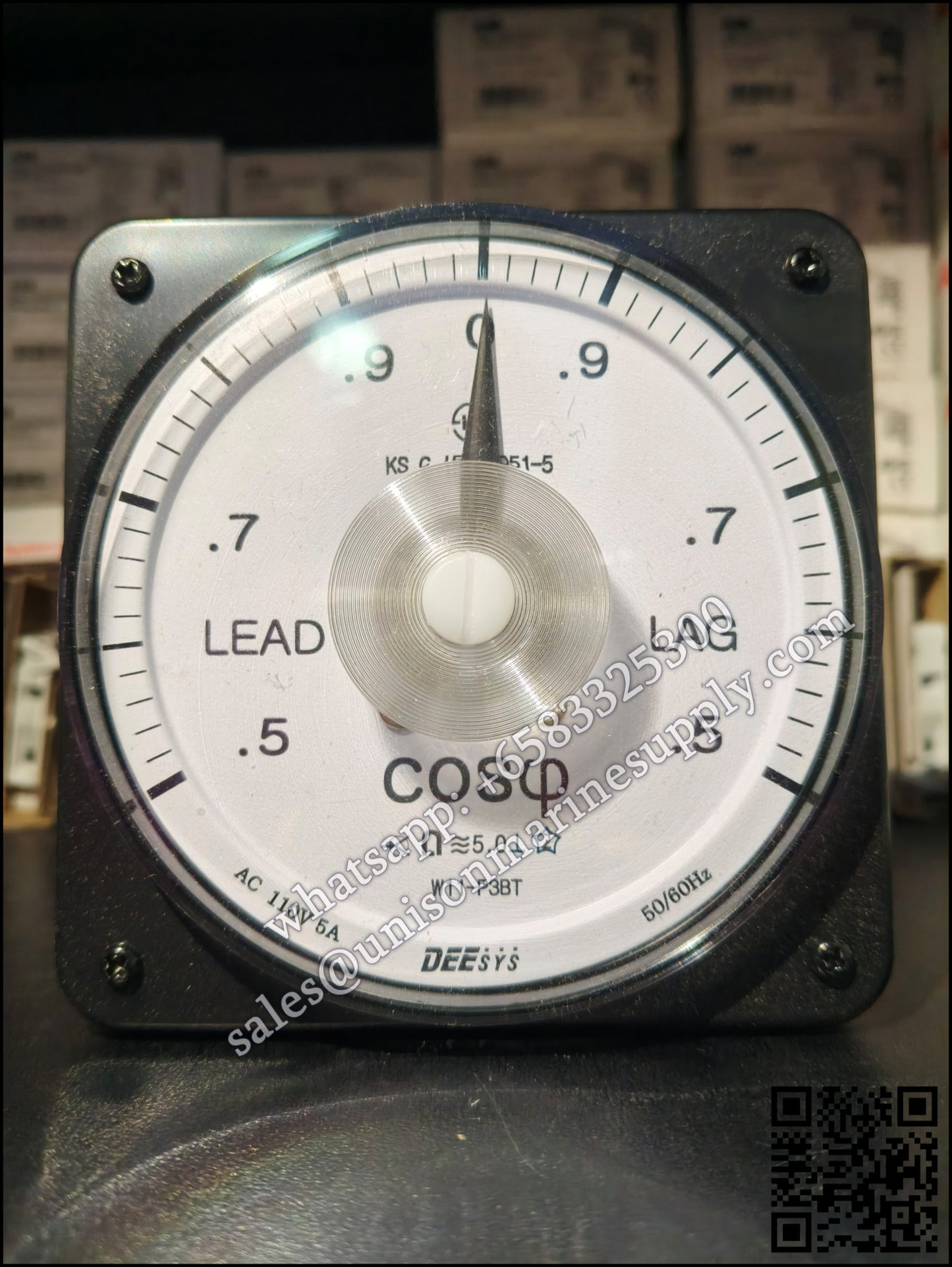 LIGHTSTAR Panel Board Meter: W11-P3B1,5A 110 5.00 50/60Hz
