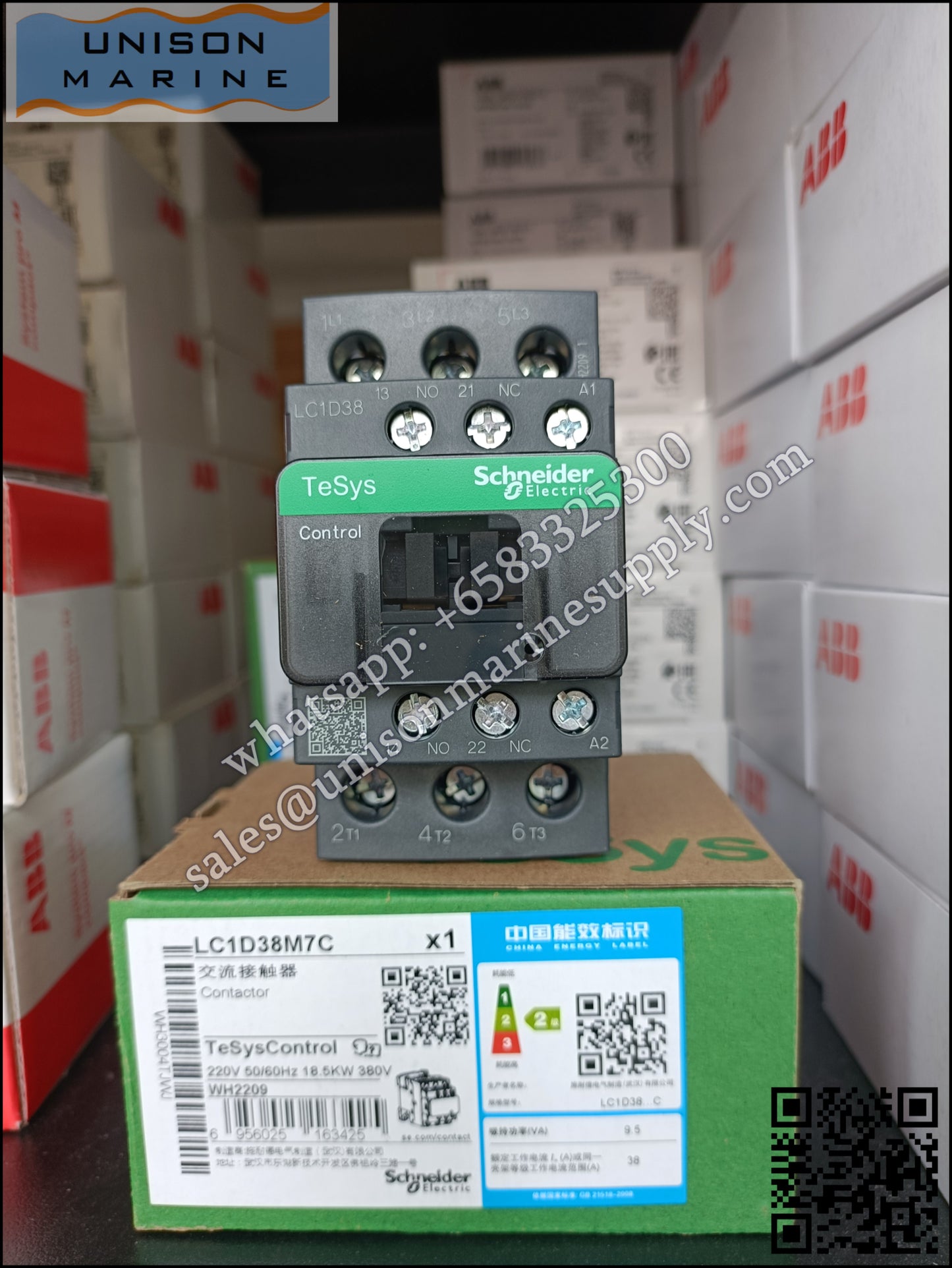 Schneider TeSys Deca Contactors : LC1D38M7C
