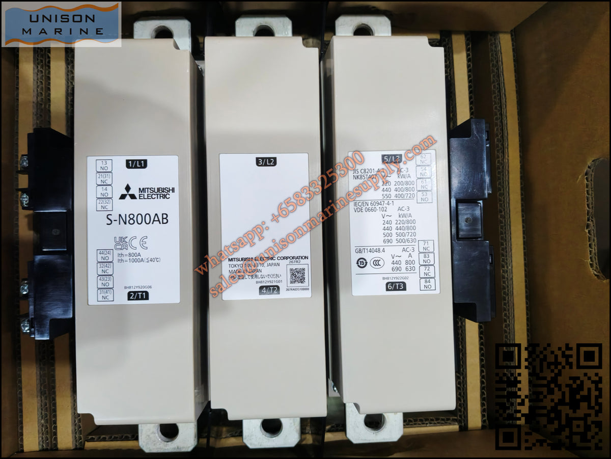 MITSUBISHI Magnetic Contactors: S-N800AB,2NO+2NC AC380-440V