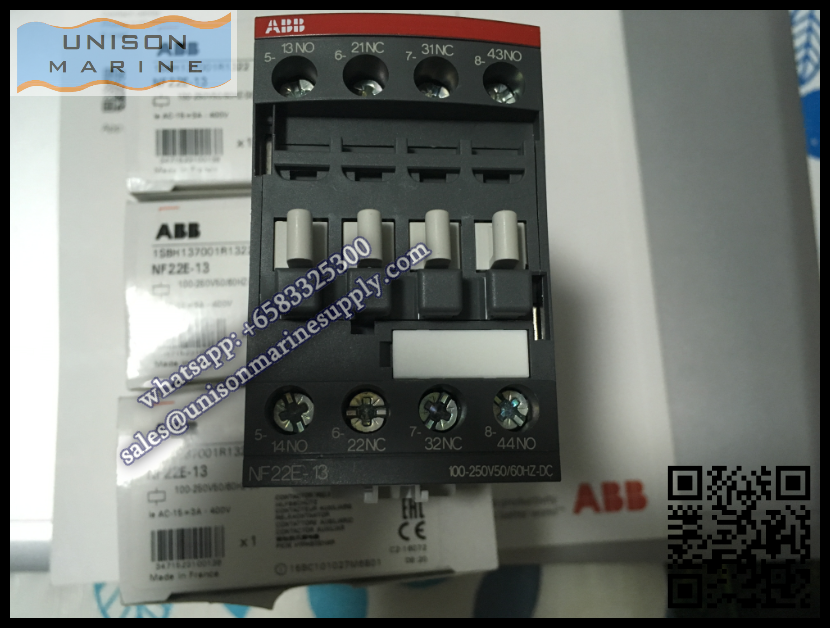 ABB Magnetic Contactors Relay : NF22E-13 100-250V50/60HZ-DC,  1SBH137001R1322