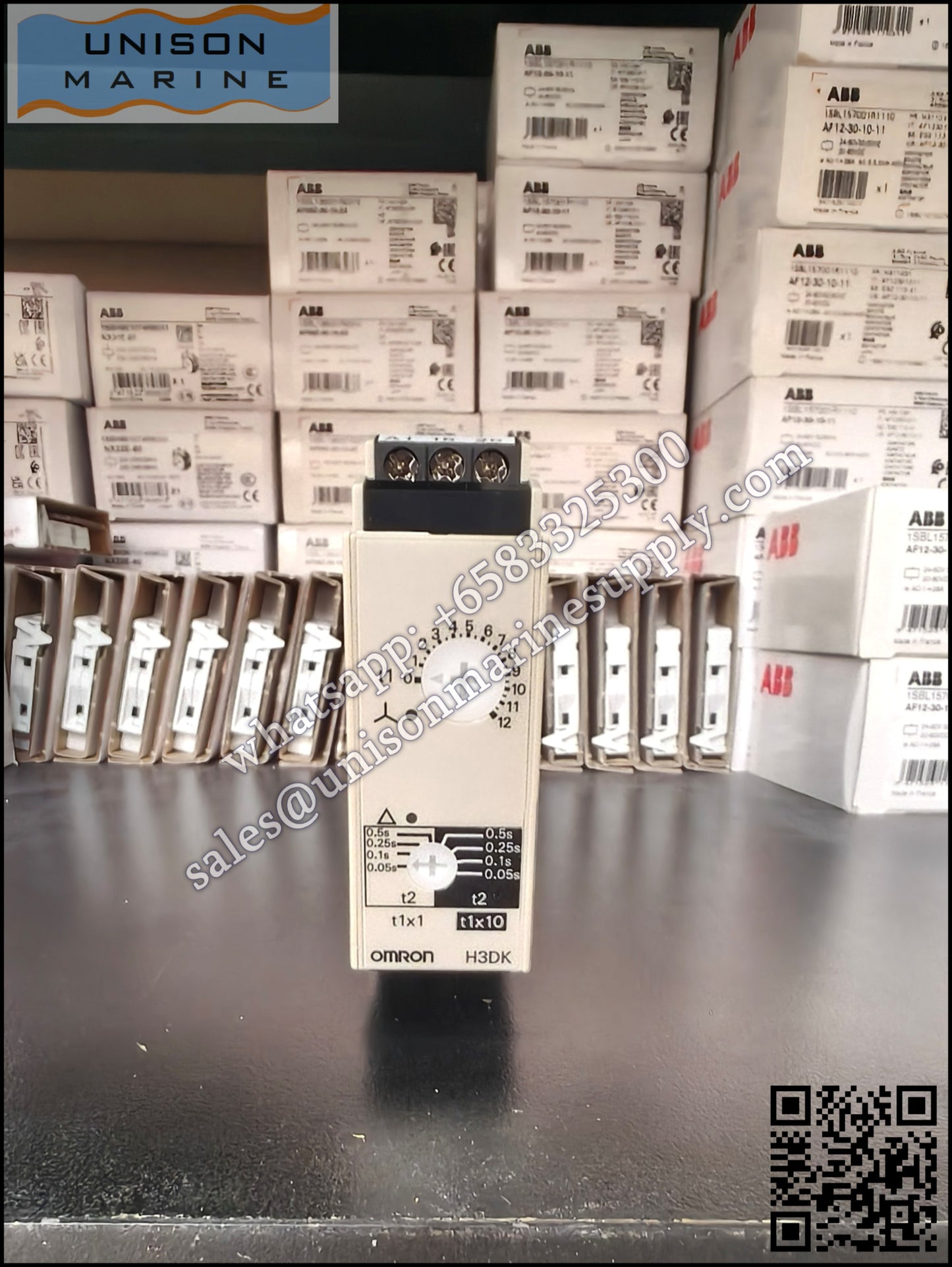 Omron DIN Rail Timer Relay: H3DK-G 24-240VAC/DC