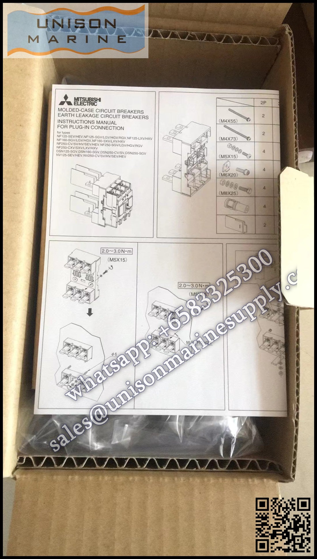 MITSUBISHI Low-voltage Circuit Breakers: NF250-CV 3P 175A