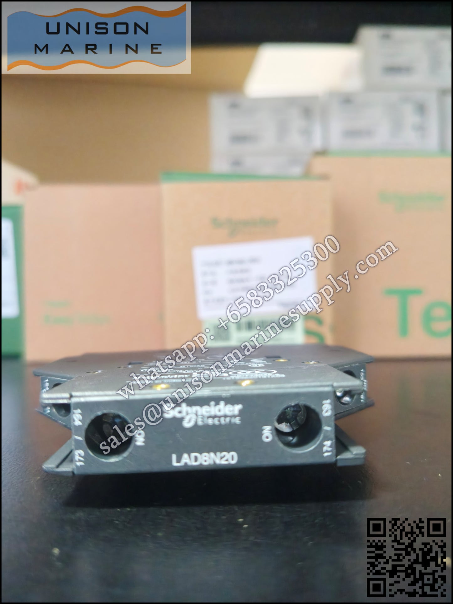 Schneider Auxiliary contact block TeSys Deca, LAD8N20 2NO
