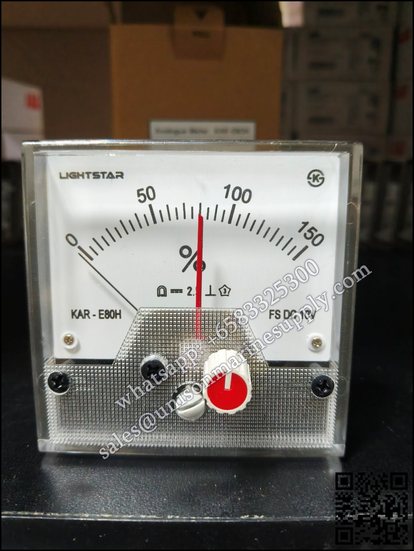 LIGHTSTAR Analogue Meter KAR-E8OH Class 2.5 150% / DC 10V