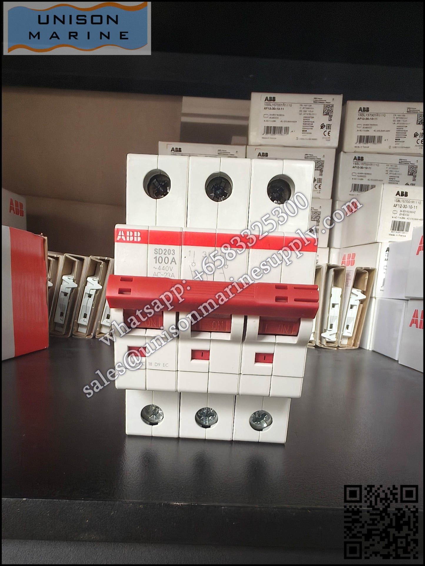 ABB Switch Disconnector: SD203/100 3P 100A, 2TAZ510300R0100