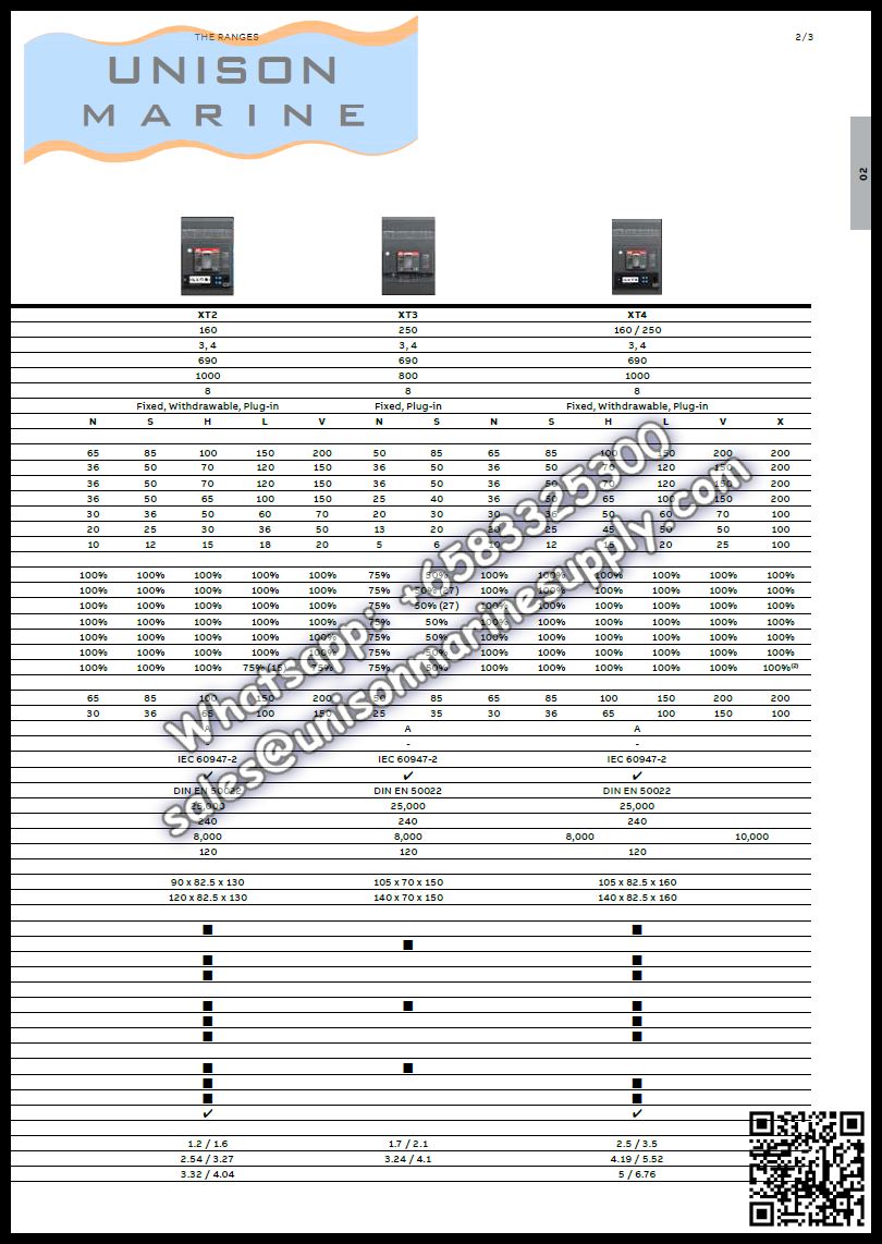 ABB Circuit Breaker(MCCB) :   T6S800 TMA800/4000-8000 FF 3P