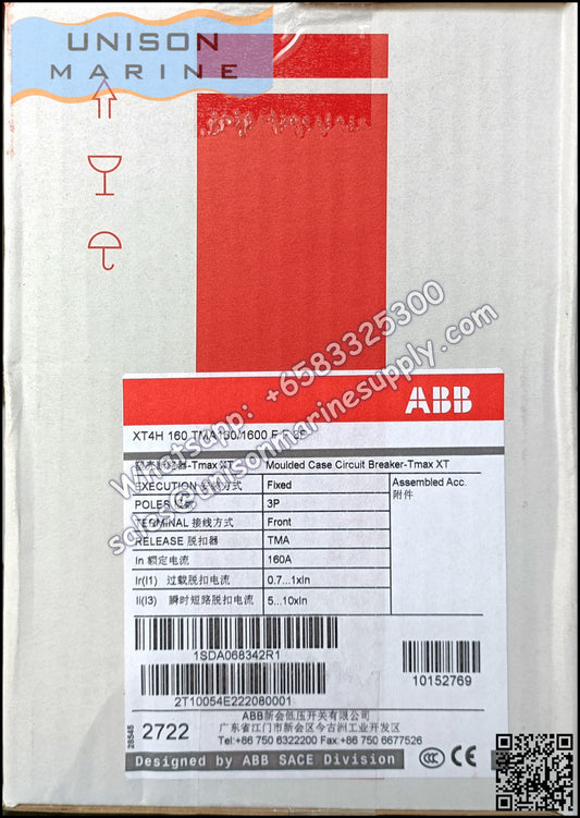 ABB SACE Tmax XT Circuit Breakers: XT4H 160 TMA 160-1600