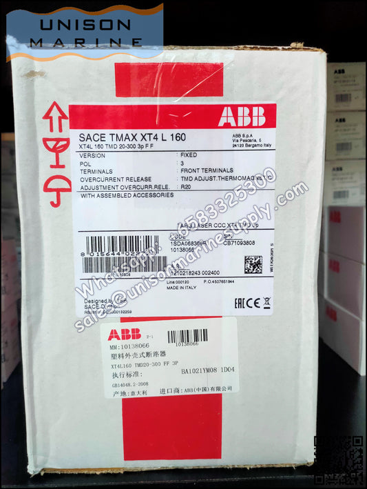ABB SACE Tmax XT Circuit Breakers: XT4L 160 TMD 20-300