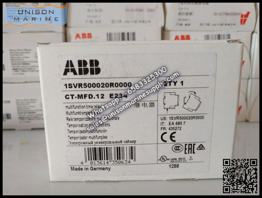 ABB Marine MultifunctionTime Relay CT-MFD.12 1c/o 0.05s-100h