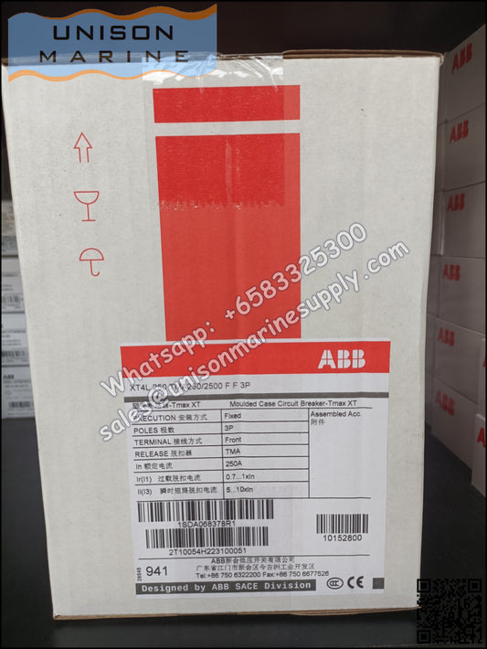ABB SACE Tmax XT Circuit Breakers: XT4L 250 TMA 250-2500