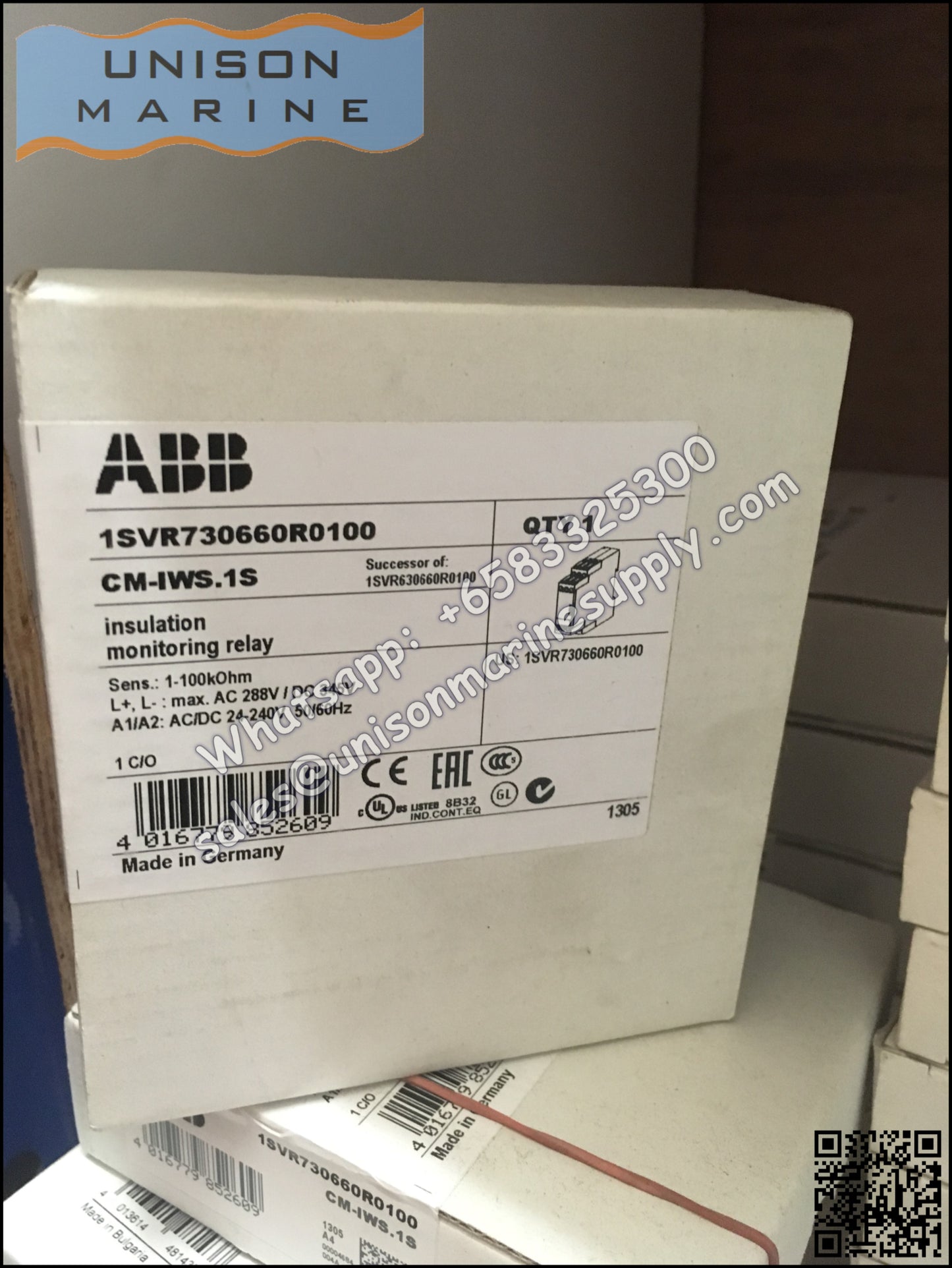 ABB insulation Monitoring Relay CM-IWS.1S 1SVR730660R0100